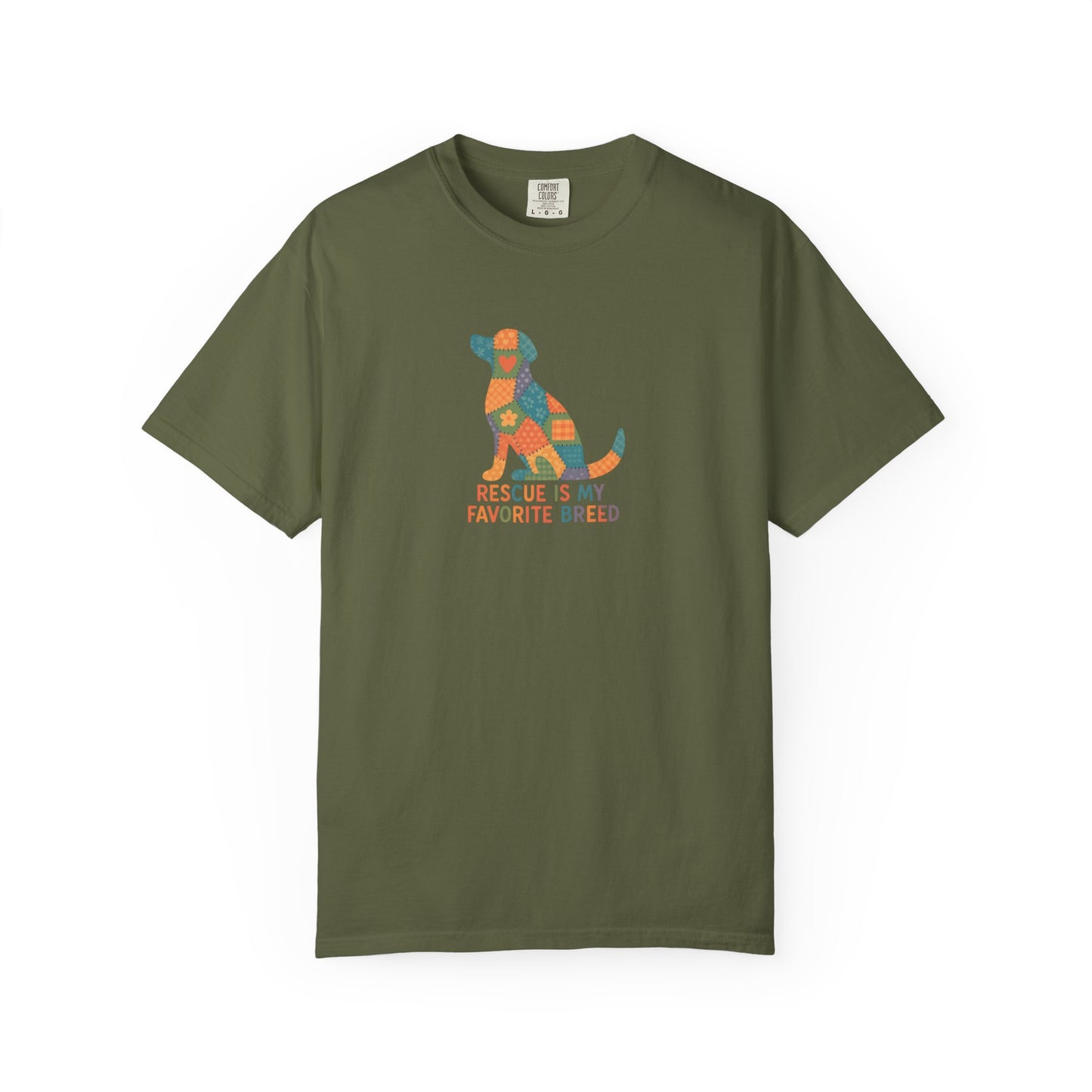 Rescue Is My Favorite Breed Unisex T-Shirt - Dog Lover Gift, Animal Rescue T-shirt, Casual Wear, Pet Adoption Tee, Gift for Dog Owners