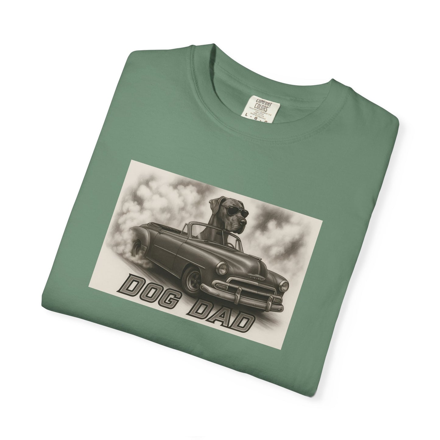 Dog Dad - Great Dane - Cool Dogs in Cool Cars T-Shirt Collection | Funny Dog Lover Apparel for Men
