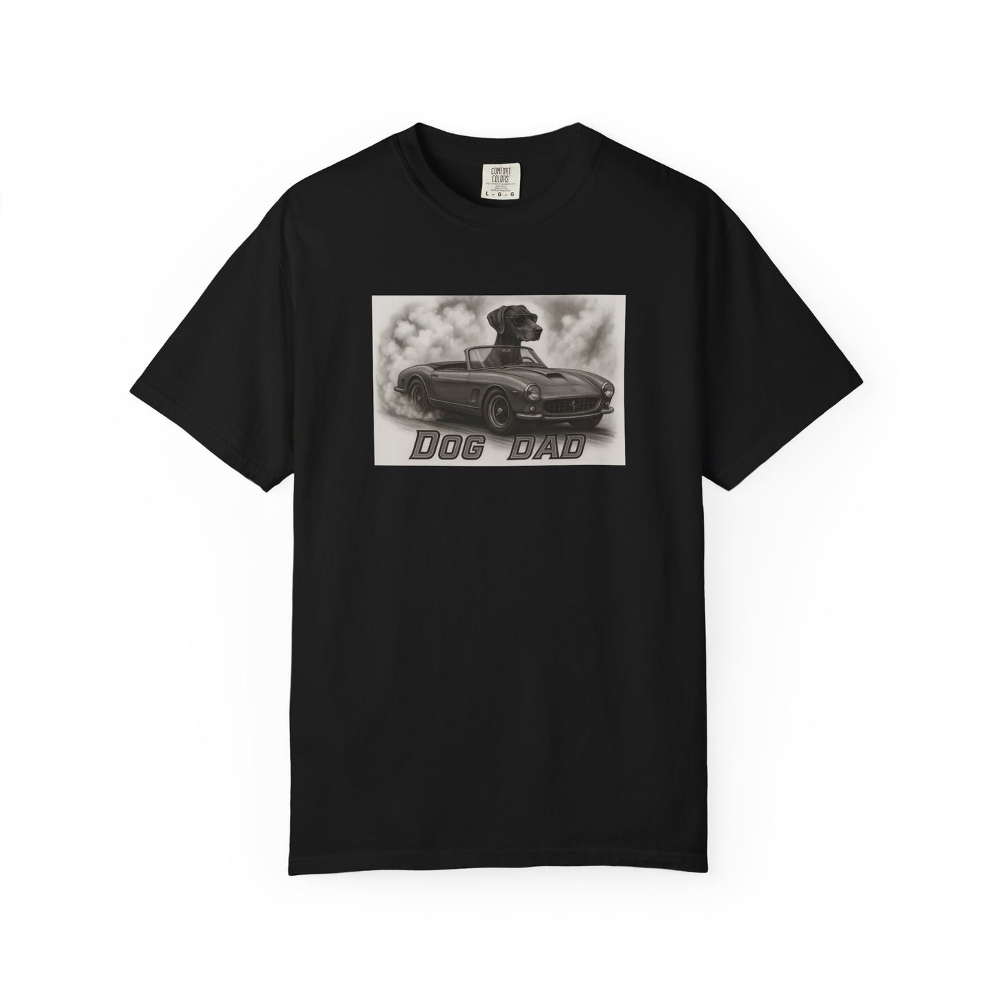 Dog Dad - German Shorthaired Pointer - Cool Dogs in Cool Cars T-Shirt Collection | Funny Dog Lover Apparel for Men