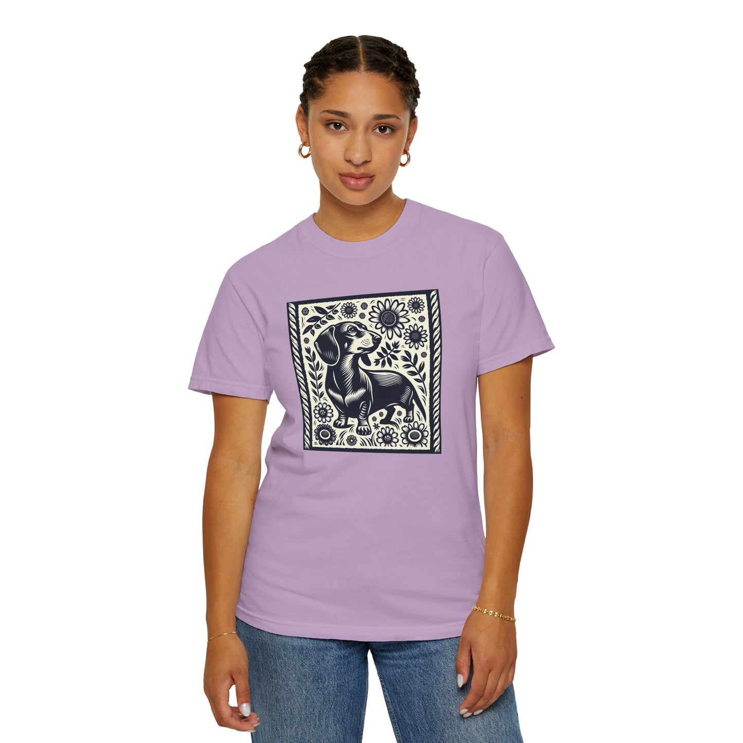 Dachshund Floral Unisex T-Shirt - Perfect for Dog Lovers
