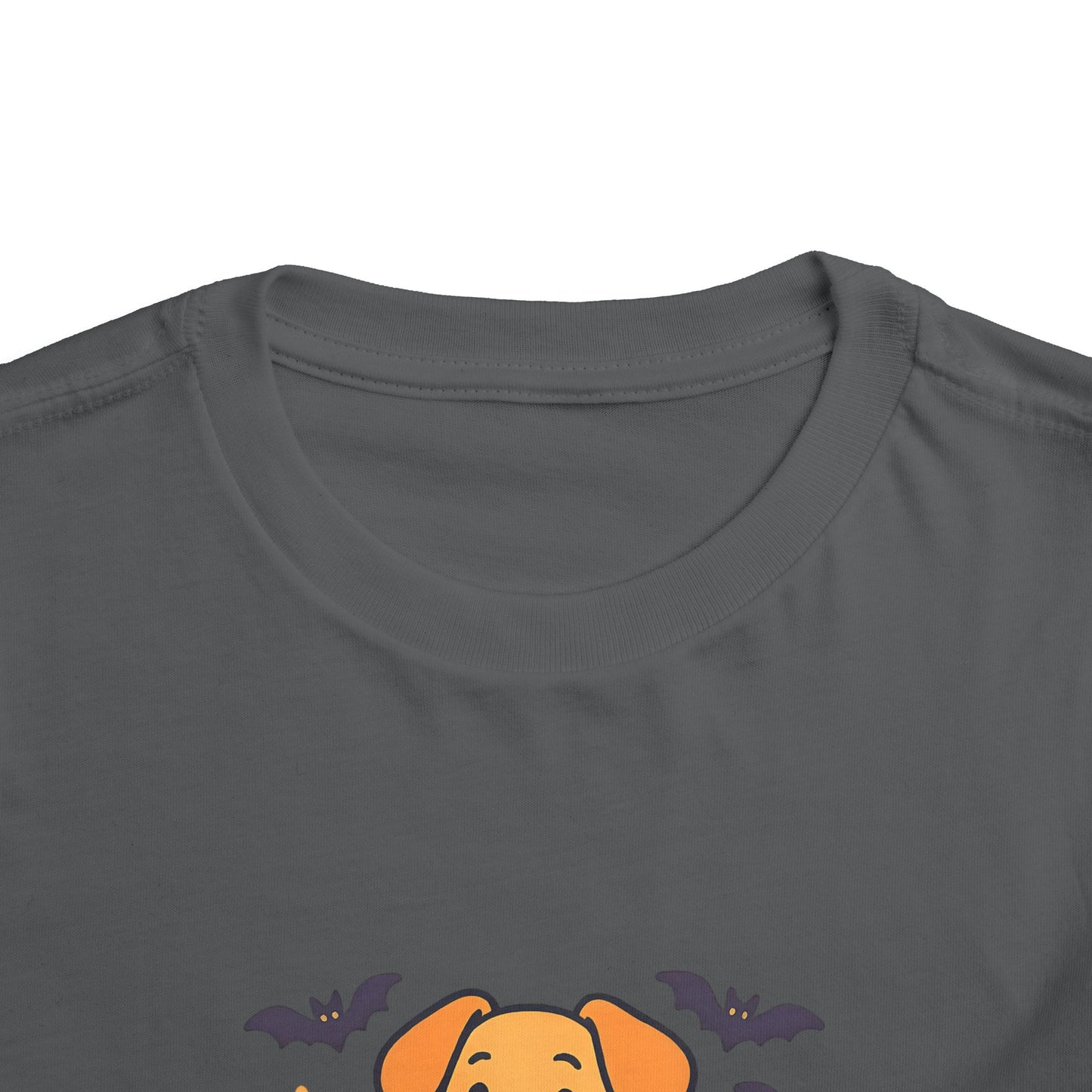 Fang-tastic Fur-iend Toddler Tee, Halloween Shirt for Kids, Cute Dog Graphic Tee, Toddler Halloween Outfit, Fall Celebration T-Shirt