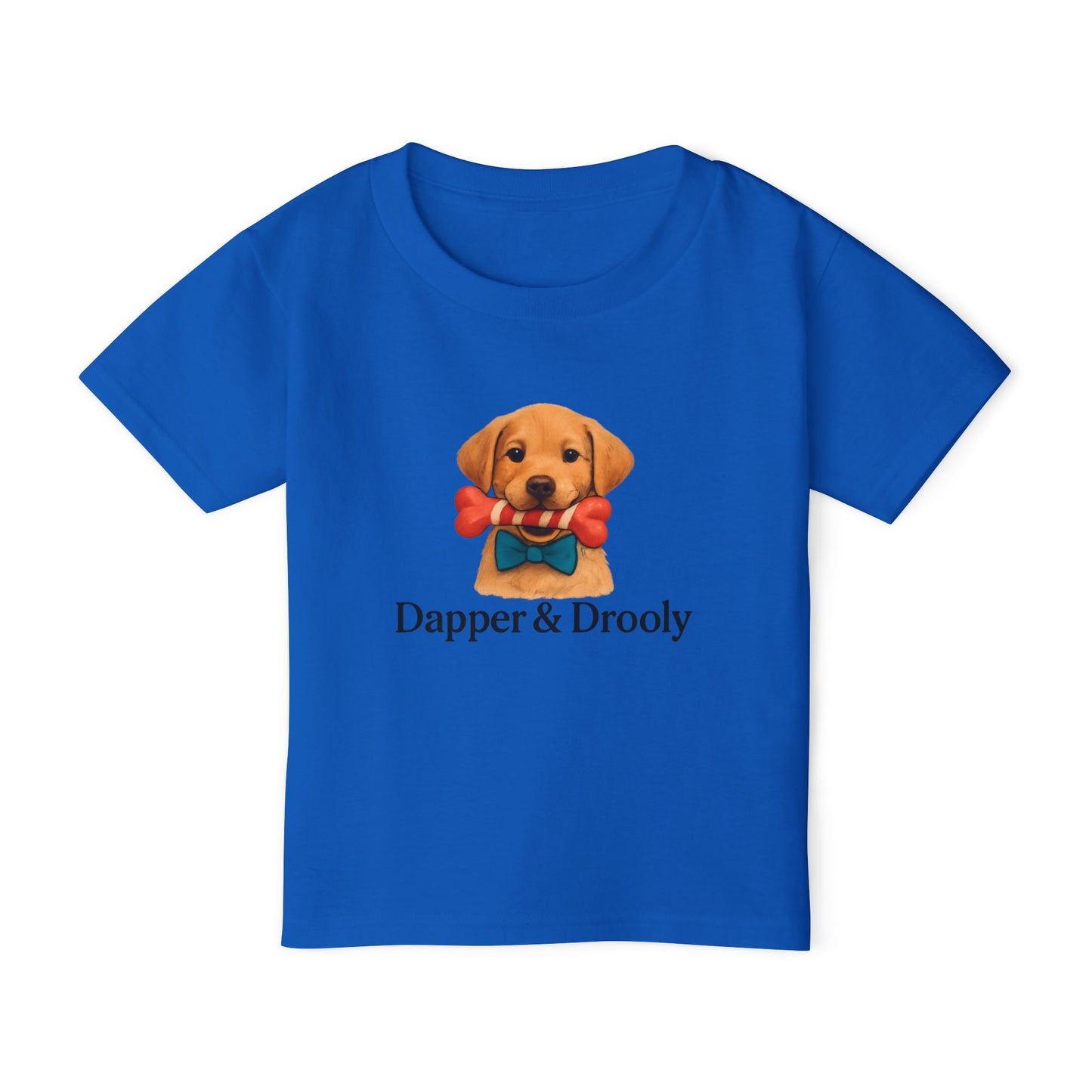 Cute Dog Graphic Toddler T-Shirt, Dapper & Drooly, Pet Lover Gift, Kids Birthday, Funny Kids Shirt, Baby Shower, Animal Lover Apparel