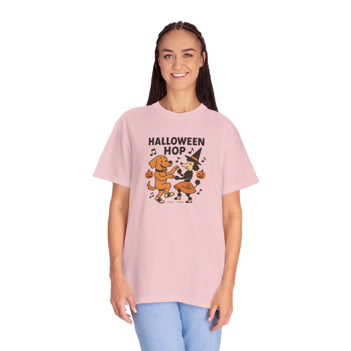 Halloween Hop Unisex T-Shirt, Fun Halloween Tee, Spooky Dance Shirt, Fall Fest Shirt, Unique Halloween Gift
