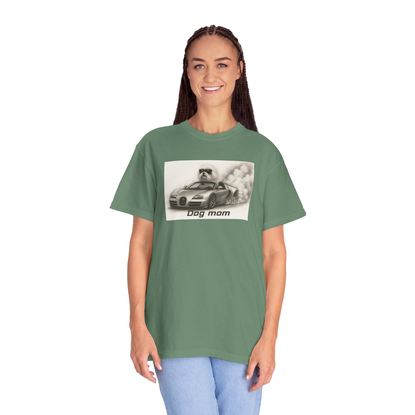 Dog Mom - Maltese Terrier - “Cool Dogs in Cool Cars” T-Shirt Collection! 🐶🚗