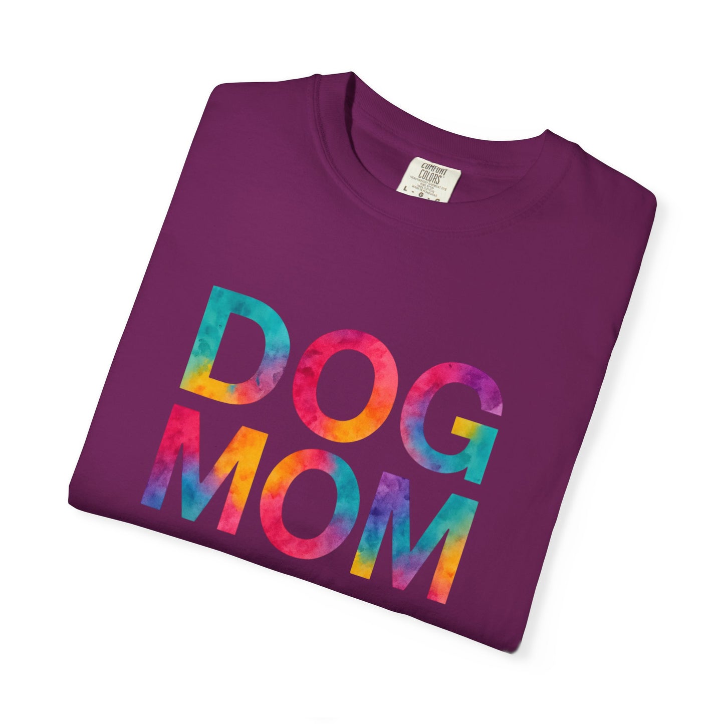 Colorful Dog Mom T-Shirt, Cute Pet Lover Tee, Perfect Gift for Dog Owners, Casual Wear, Animal Lovers Apparel