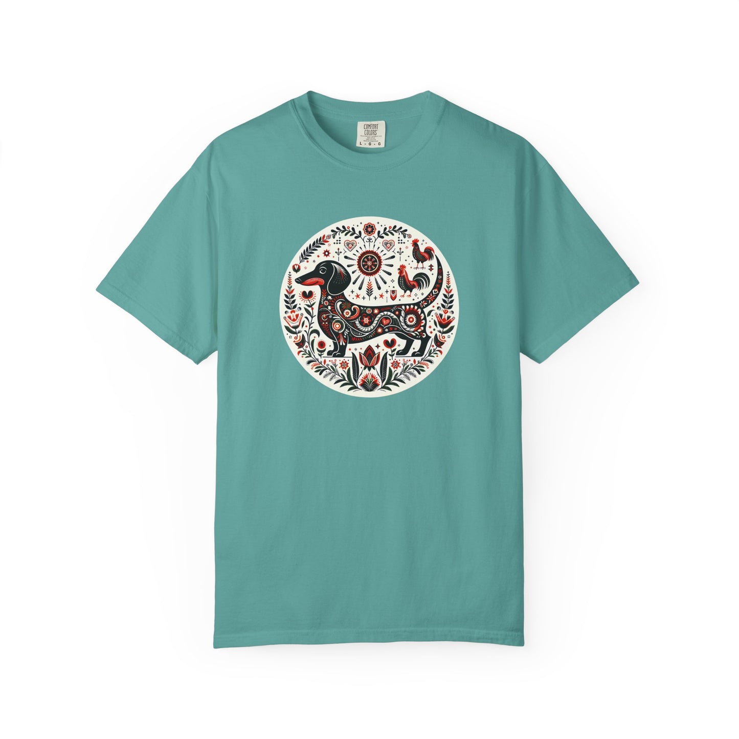 Artistic Animal Print T-Shirt - Unisex Garment-Dyed Tee for Nature Lovers, Festivals, Boho Style, Gift Idea, Everyday Wear