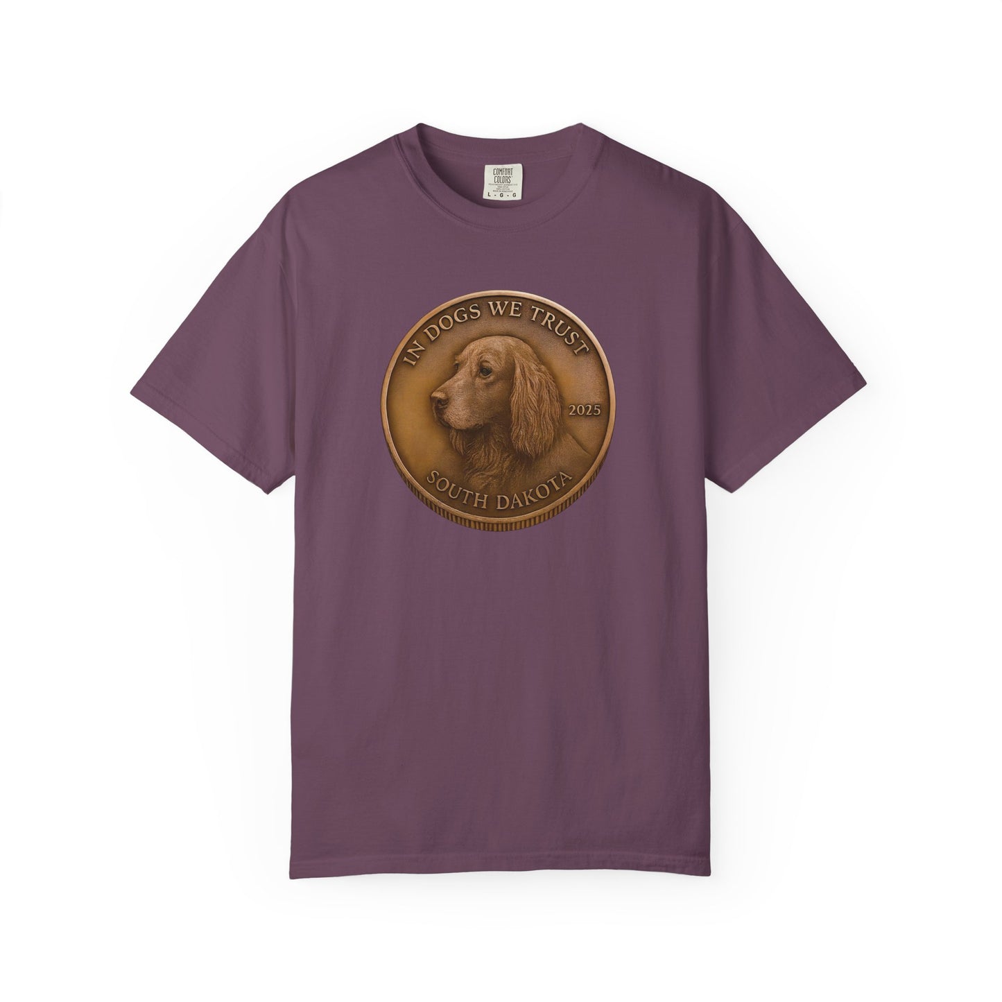 South Dakota State Coin T-Shirt Collection - Proud Dog Breed Illustrations