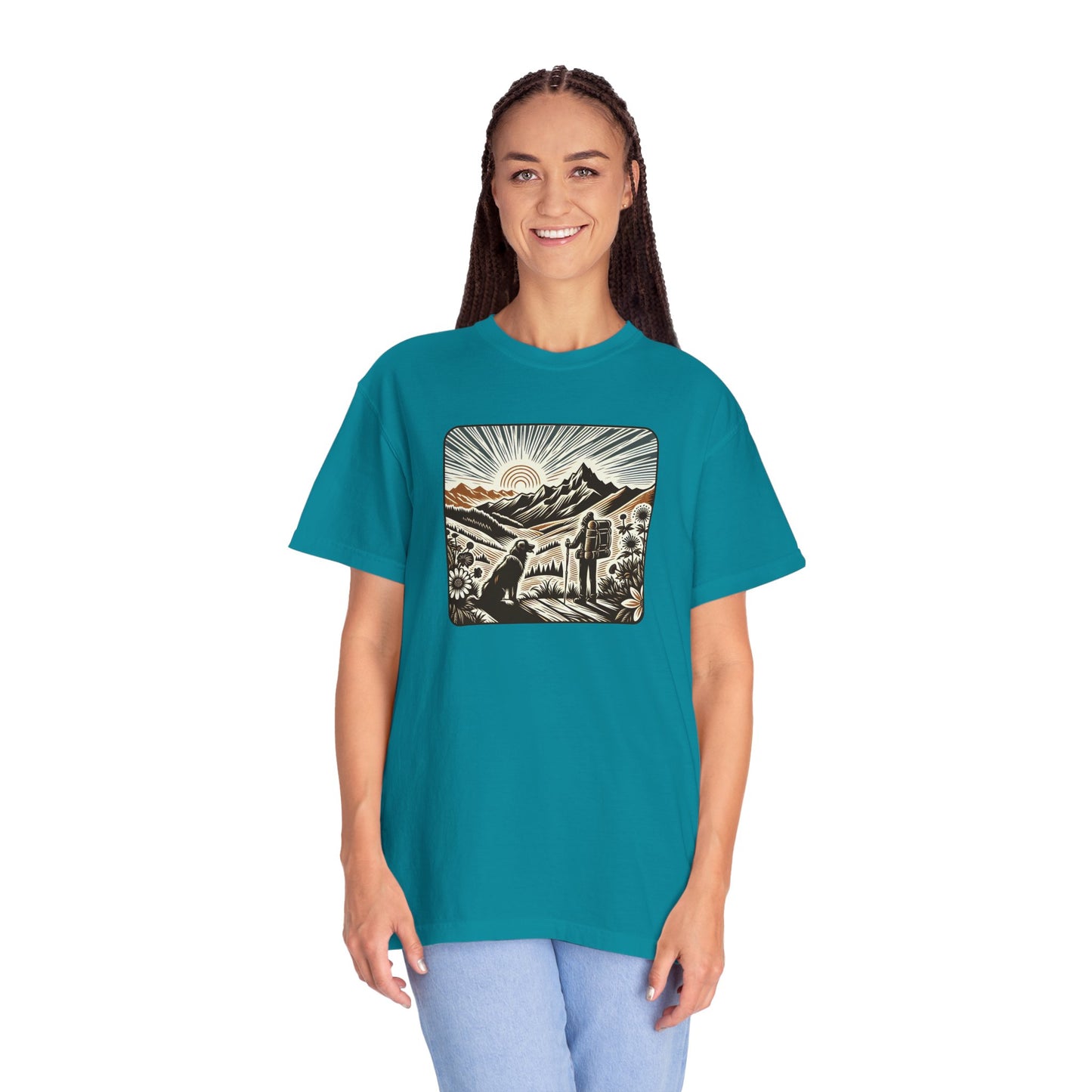 Adventure Awaits Unisex Garment-Dyed T-Shirt