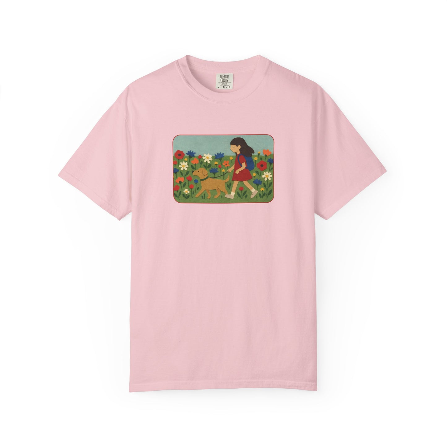 Dog Walking Collage T-shirt