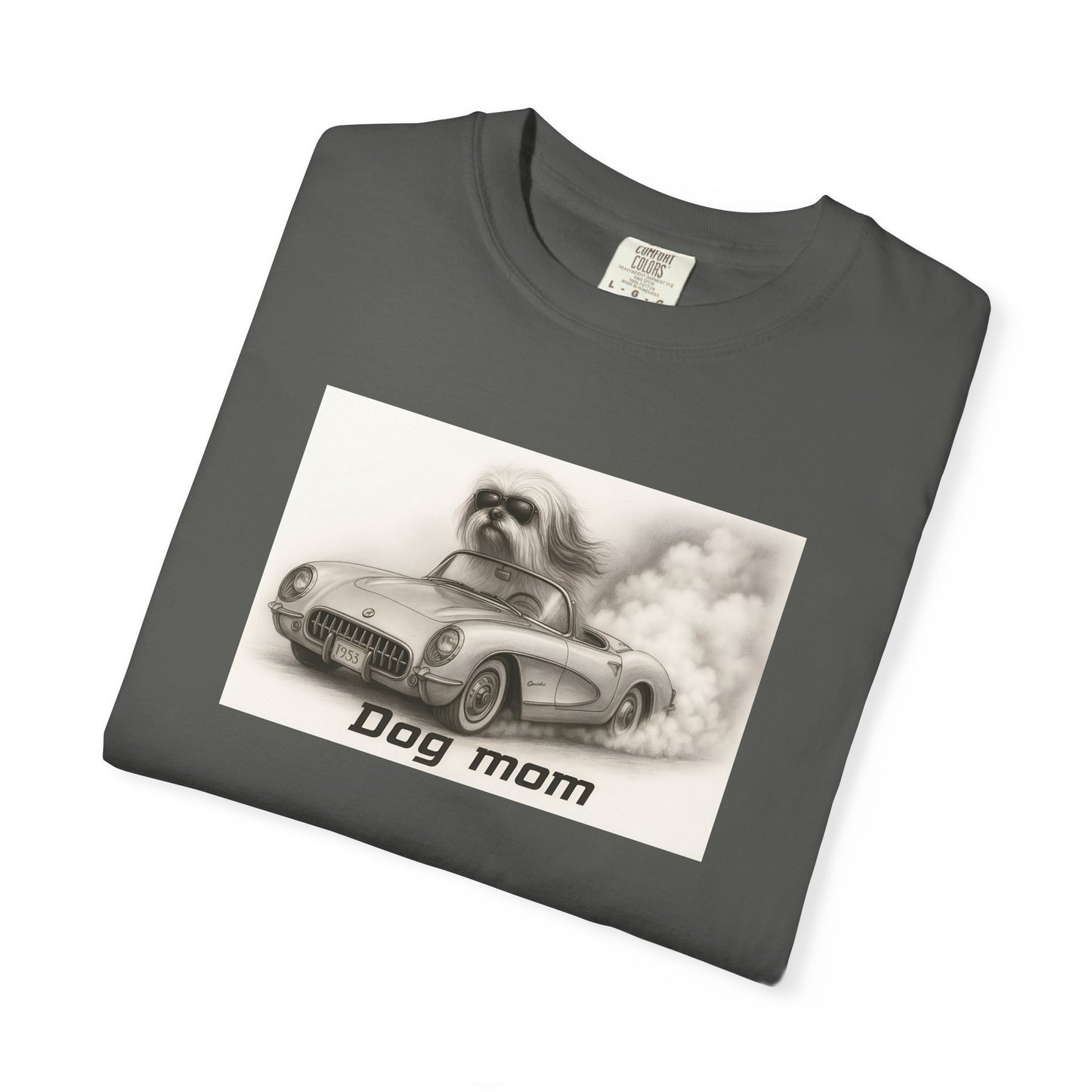 Dog Mom - Lhasa Apso- “Cool Dogs in Cool Cars” T-Shirt Collection! 🐶🚗