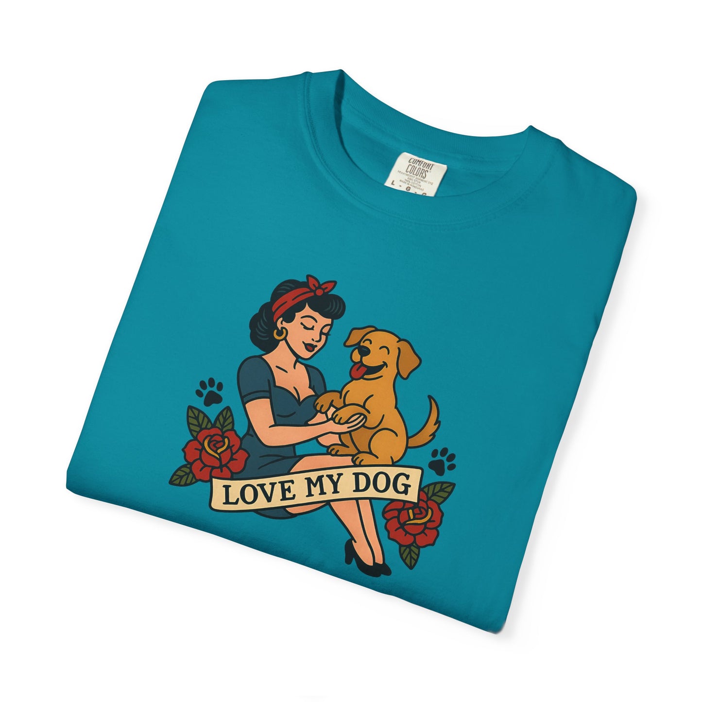 Love My Dog - T-Shirt, Perfect for Pet Owners, Gifts for Dog Lovers, Casual Wear, Love My Dog Shirt, Animal Lover Tee