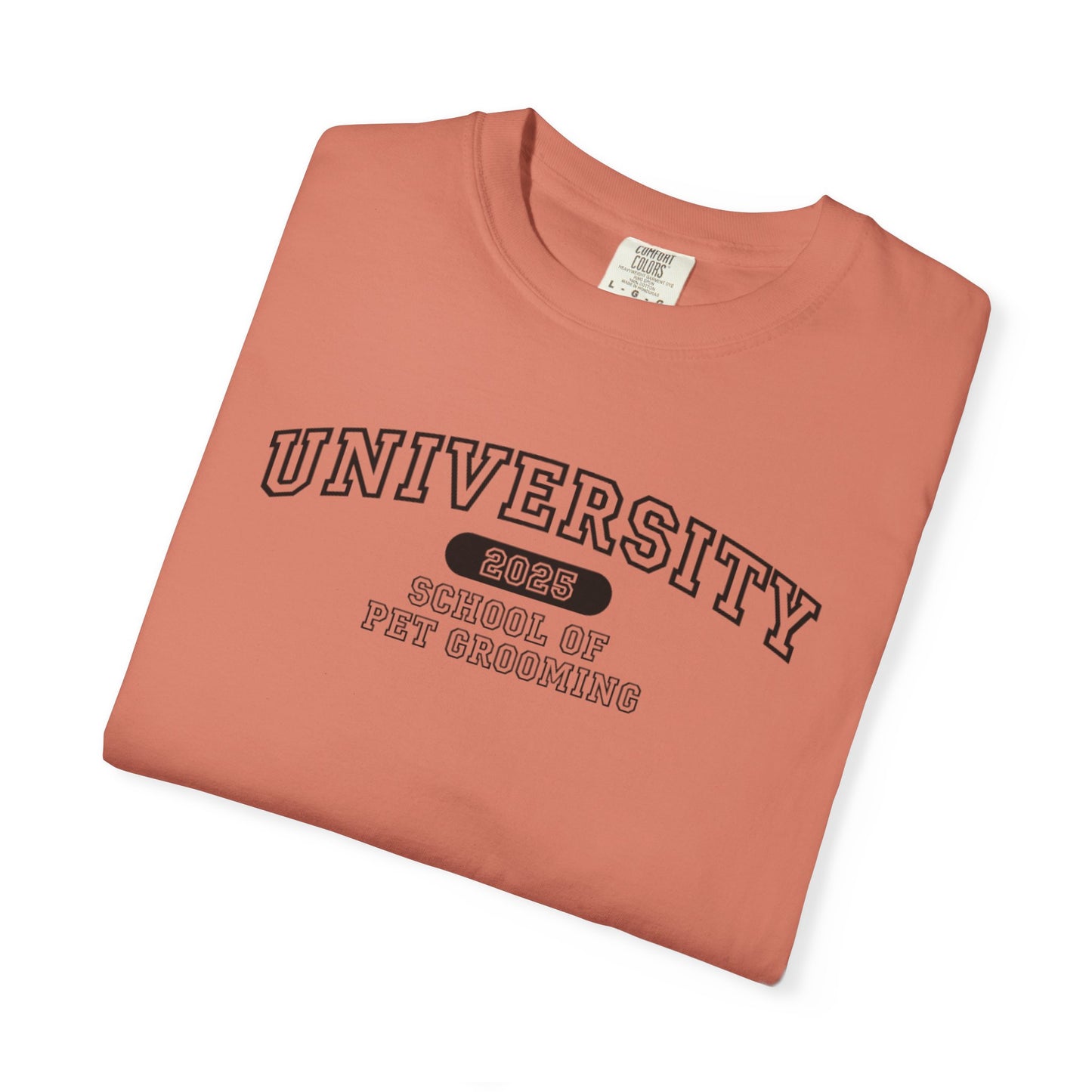 University School of Pet Grooming Unisex Garment-Dyed T-Shirt - University Style