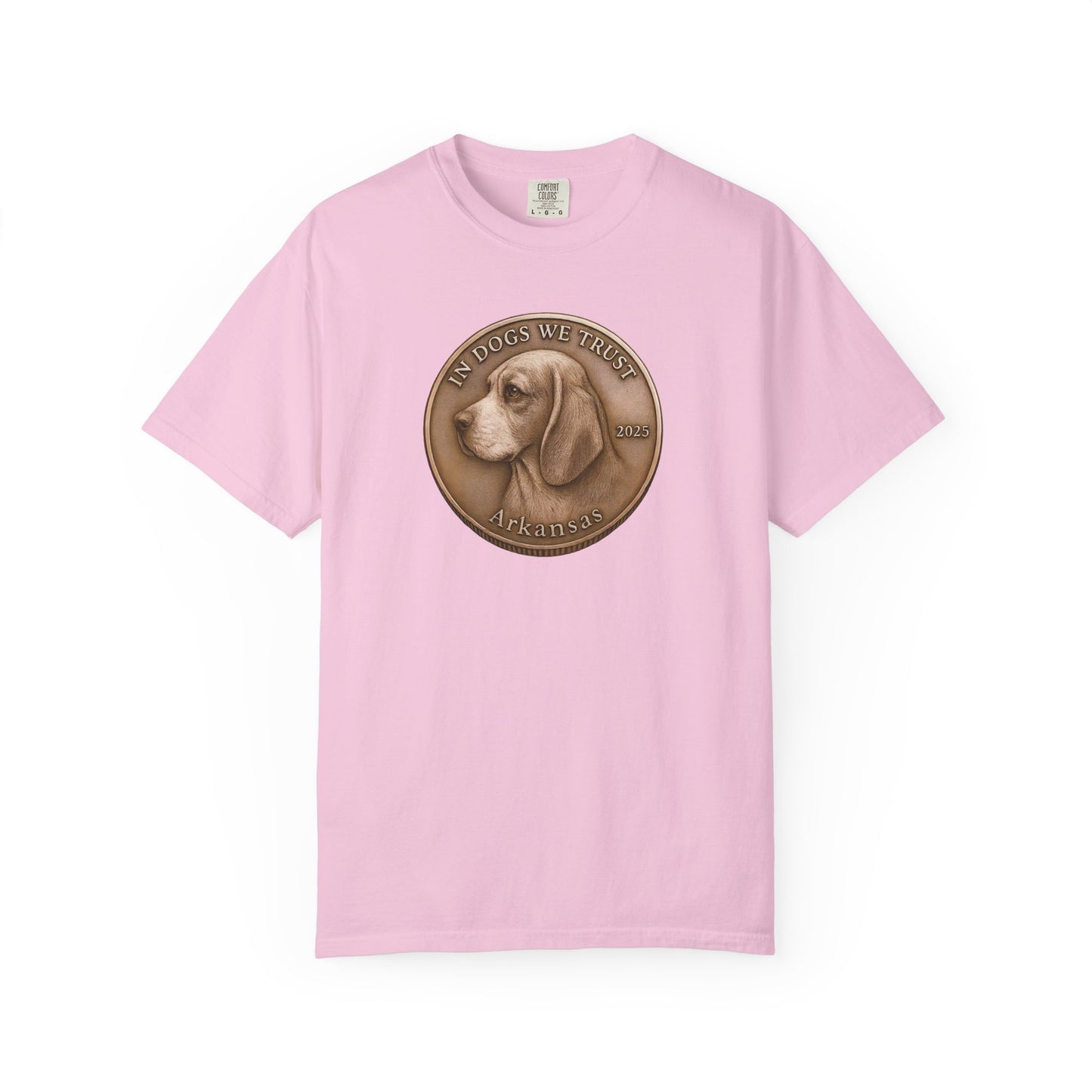 Arkansas State Coin T-Shirt Collection - Proud Dog Breed Illustrations