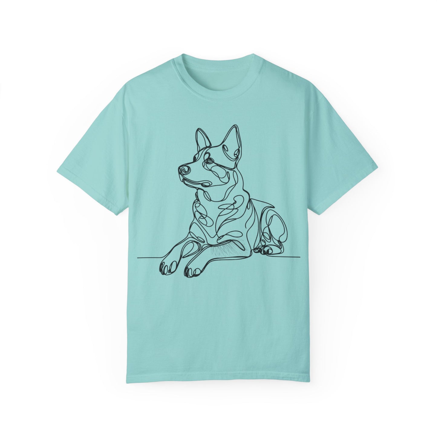 🖤 True Grit – Blue Heeler Line Art Tee - Perfect Gift for Dog Lovers