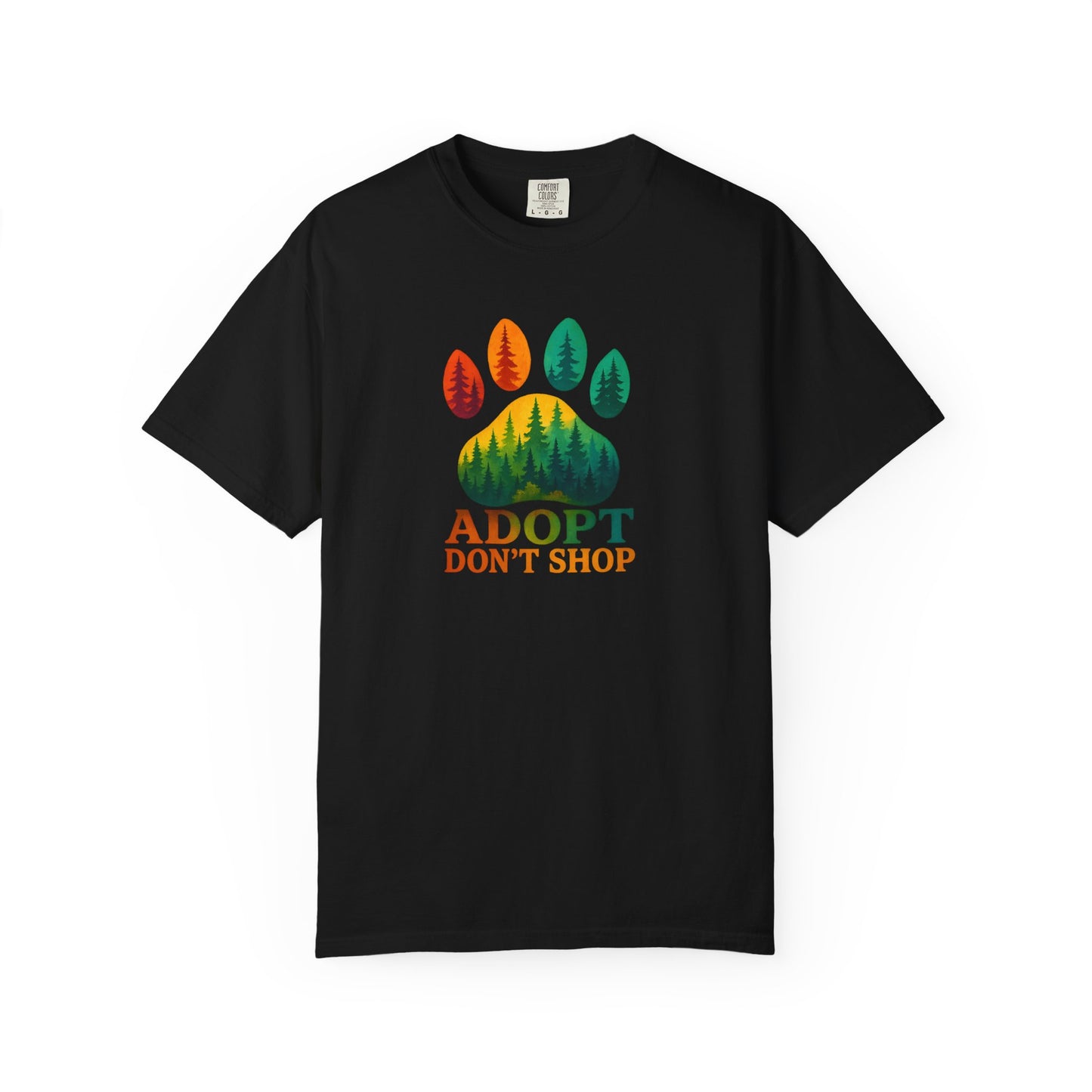 Adopt Don't Shop Unisex T-Shirt, Nature Lover Tee, Pet Adoption Apparel, Eco-Friendly Gift, Animal Lover Shirt
