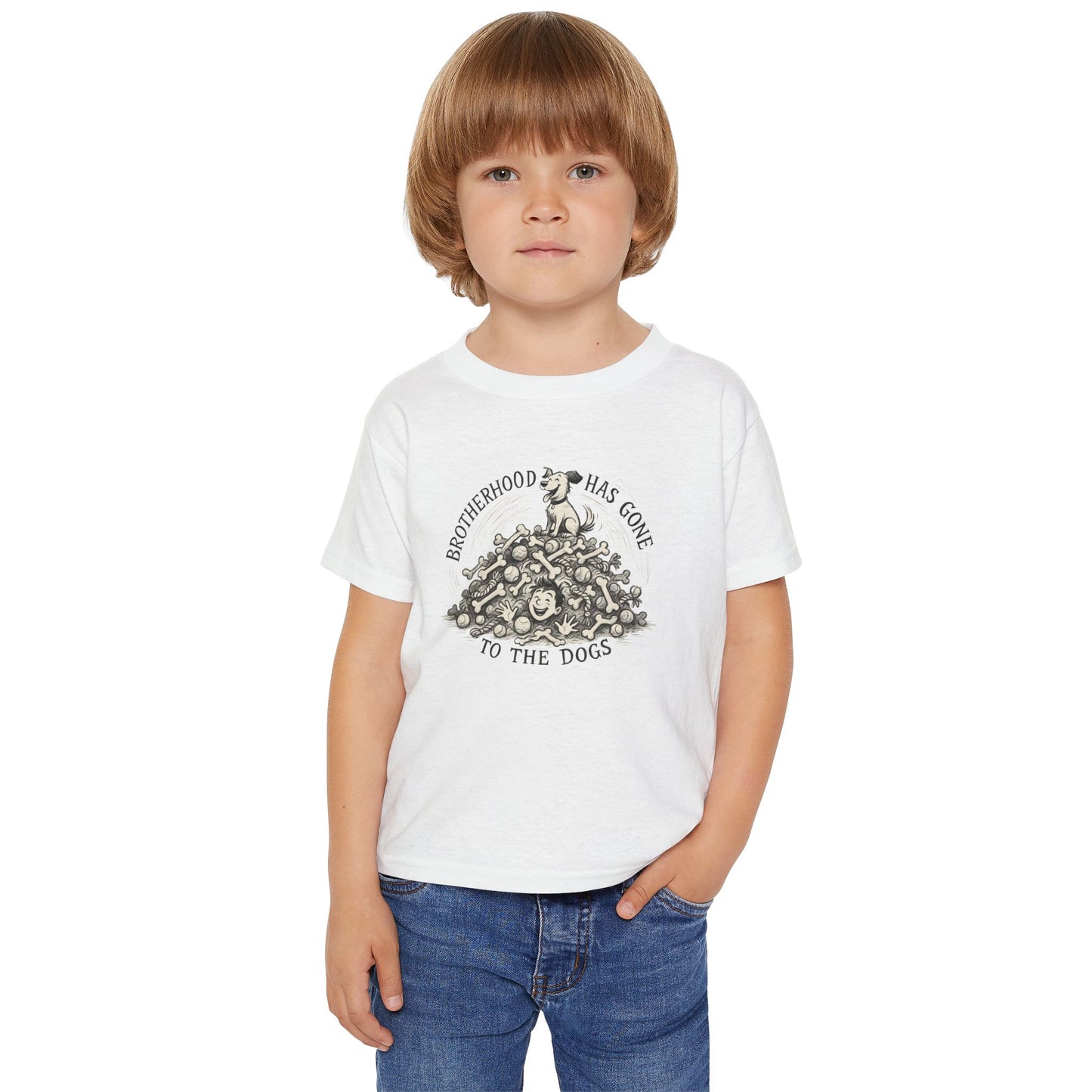 Dog Lovers Toddler T-shirt, Cute Animal Tee, Gifts for Kids, Funny Pet Shirt, Playful Birthday Present, Toddler Apparel