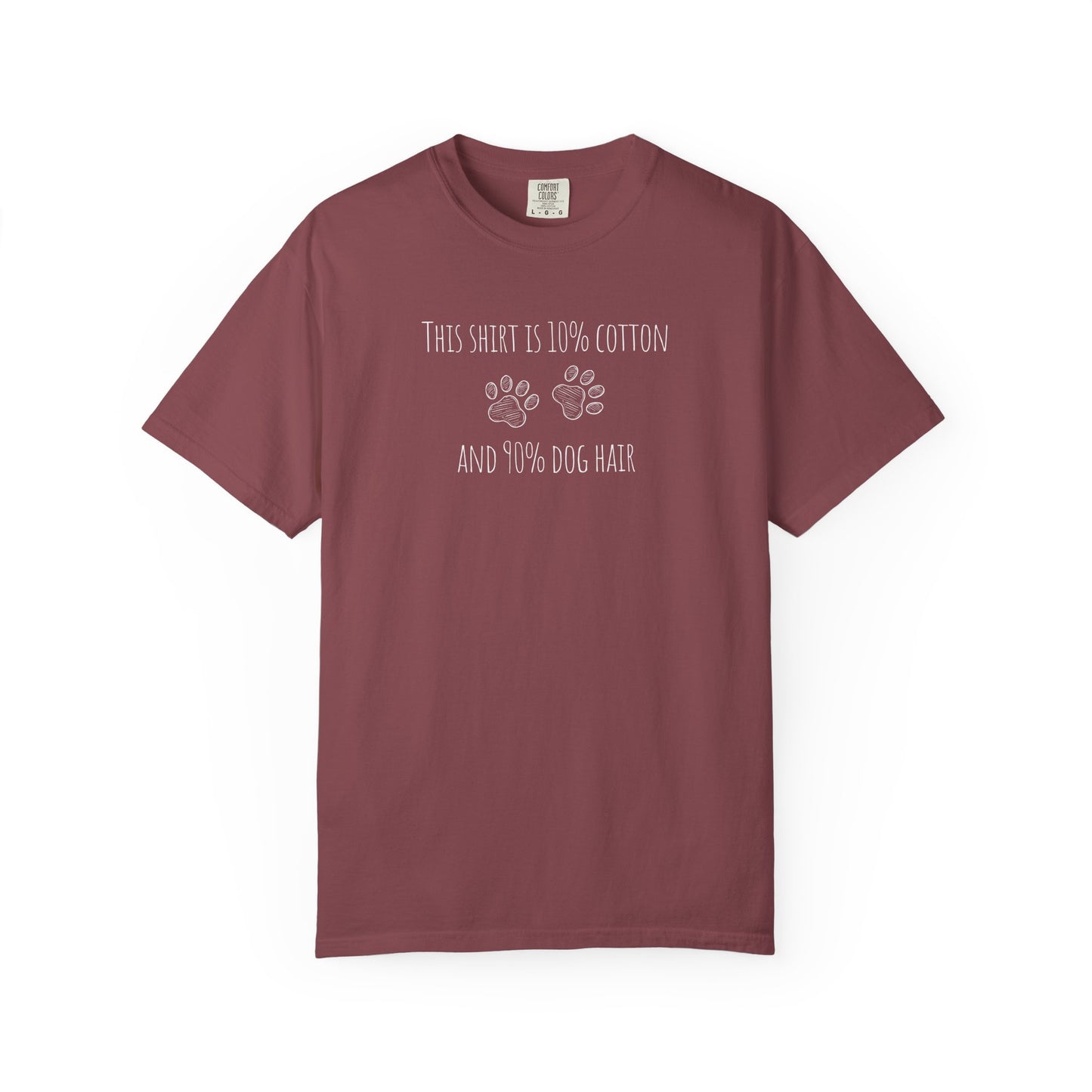 10% cotton 90% dog hair Unisex Garment-Dyed T-shirt - Casual Comfort for Trendsetters