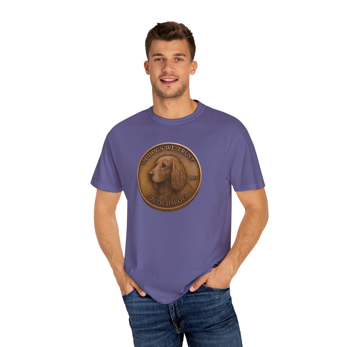 South Dakota State Coin T-Shirt Collection - Proud Dog Breed Illustrations