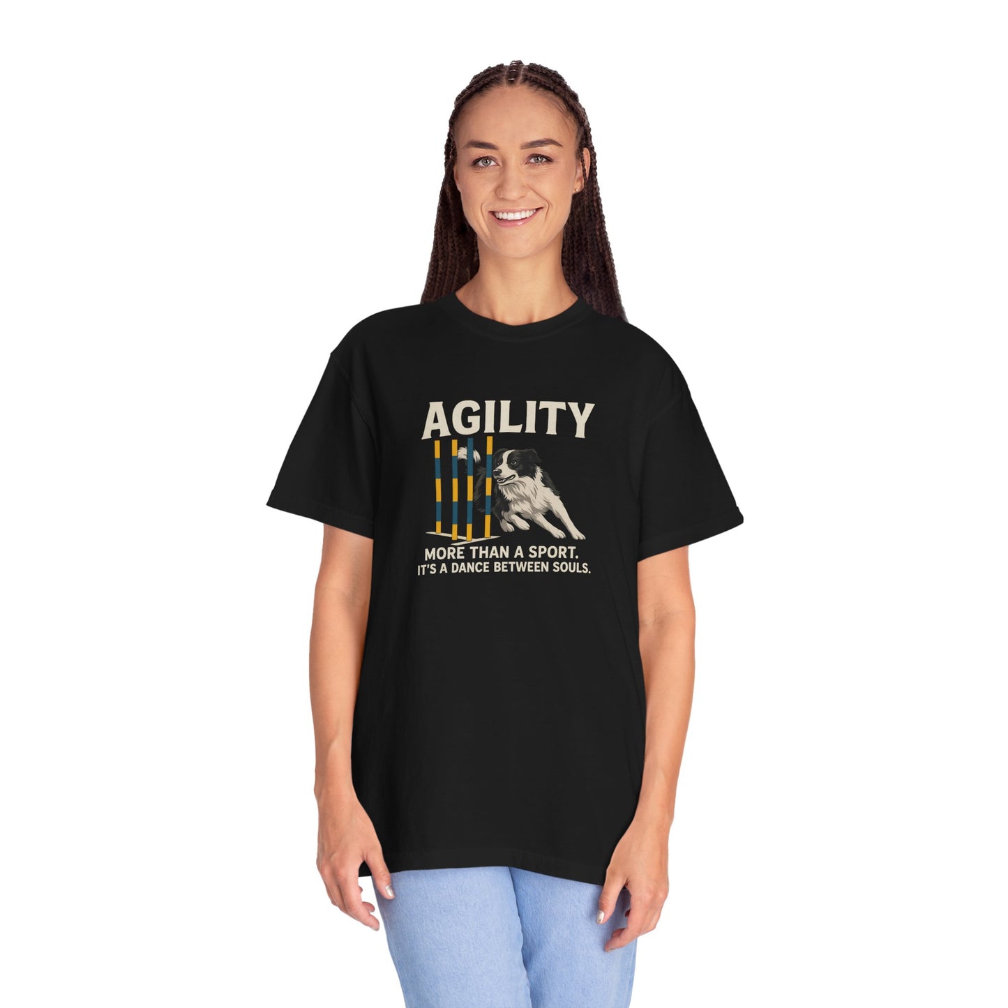Agility T-Shirt - More Than a Sport, Dance Between Souls | Unisex Garment-Dyed Tee