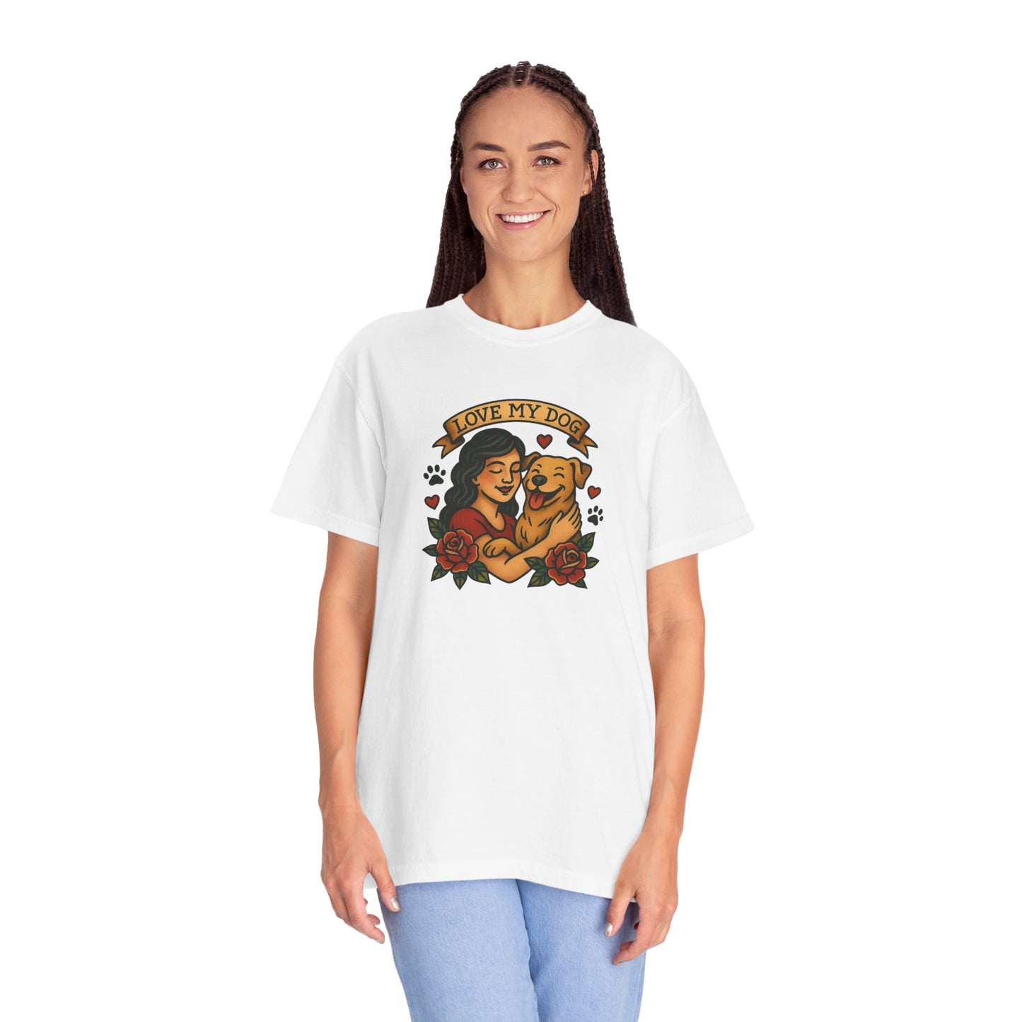 Love My Dog T-Shirt, Cute Dog Lover Tee, Pet Owner Gift, Adoption Awareness Shirt, Casual Everyday Wear