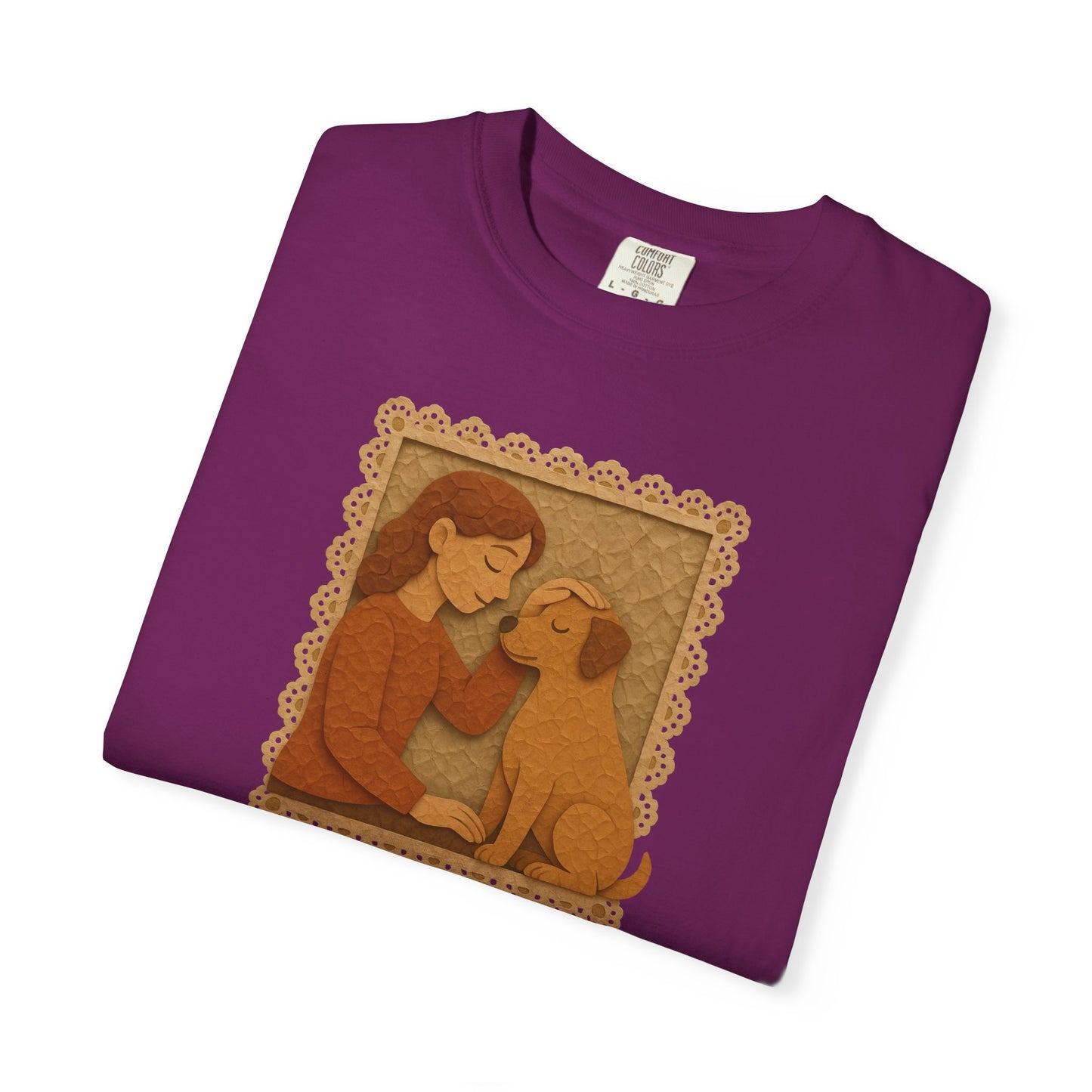 Dog Mom T-shirt - Unisex Garment-Dyed Tee for Dog Lovers