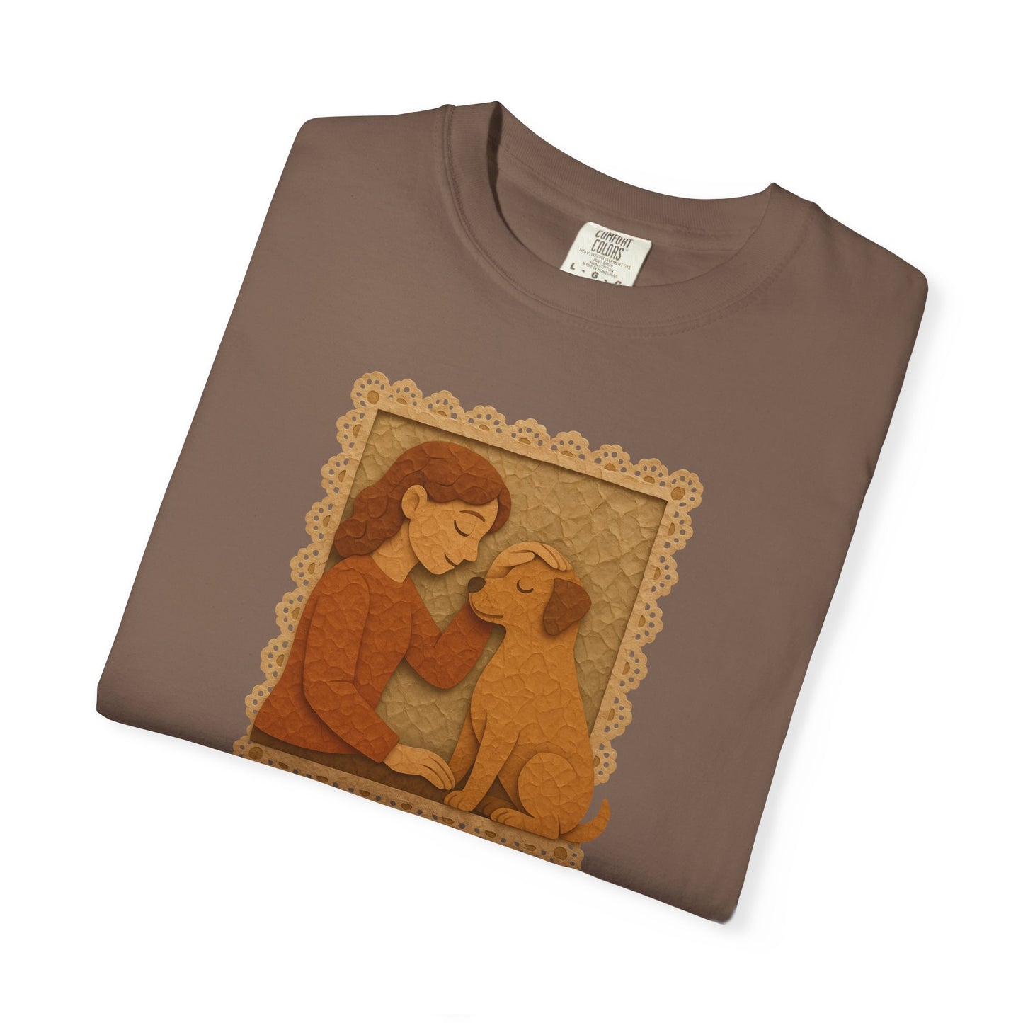 Dog Mom T-shirt - Unisex Garment-Dyed Tee for Dog Lovers
