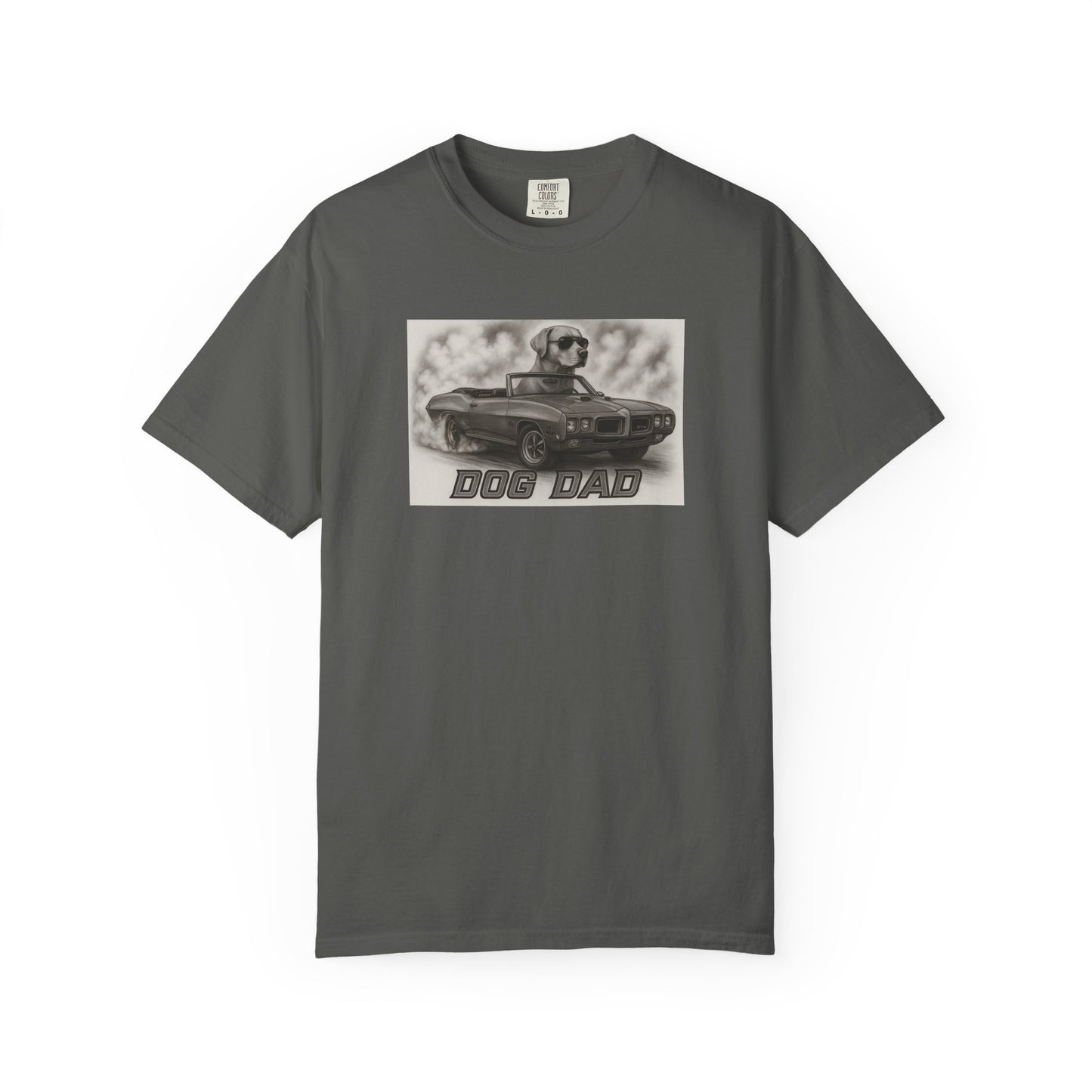 Dog Dad - Labrador Retriever - Cool Dogs in Cool Cars T-Shirt Collection | Funny Dog Lover Apparel for Men