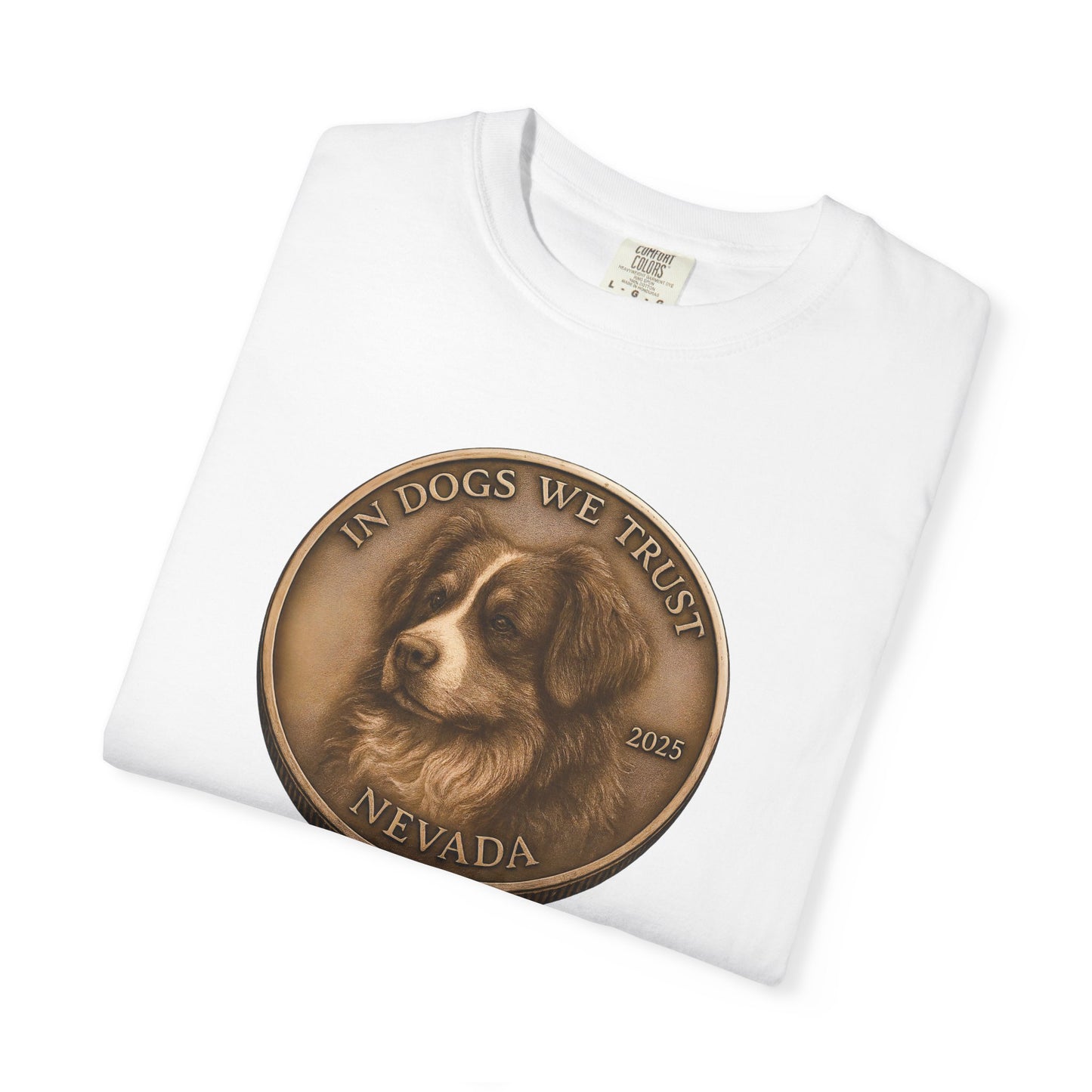 Nevada State Coin T-Shirt Collection - Proud Dog Breed Illustrations