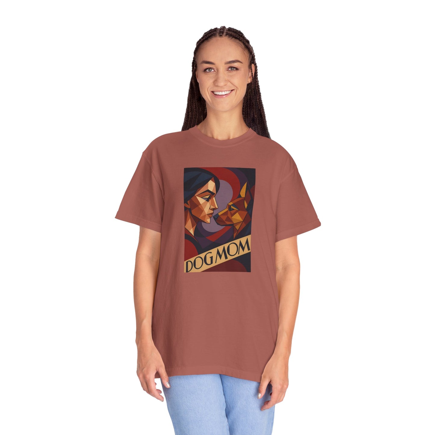 Dog Mom Graphic T-Shirt, Perfect Gift for Pet Lovers, Animal Lover Tee, Birthday Gift for Mom, Comfortable Casual Wear, Everyday Style