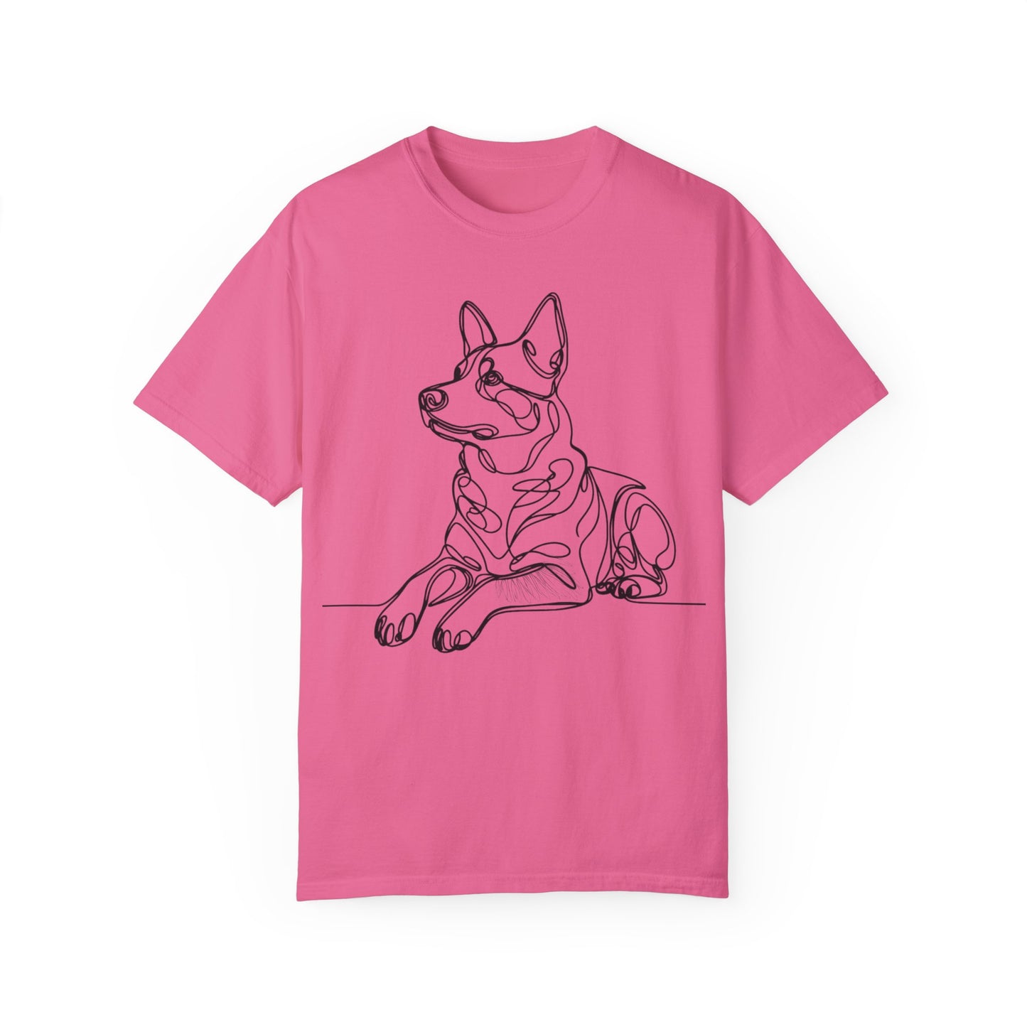 🖤 True Grit – Blue Heeler Line Art Tee - Perfect Gift for Dog Lovers