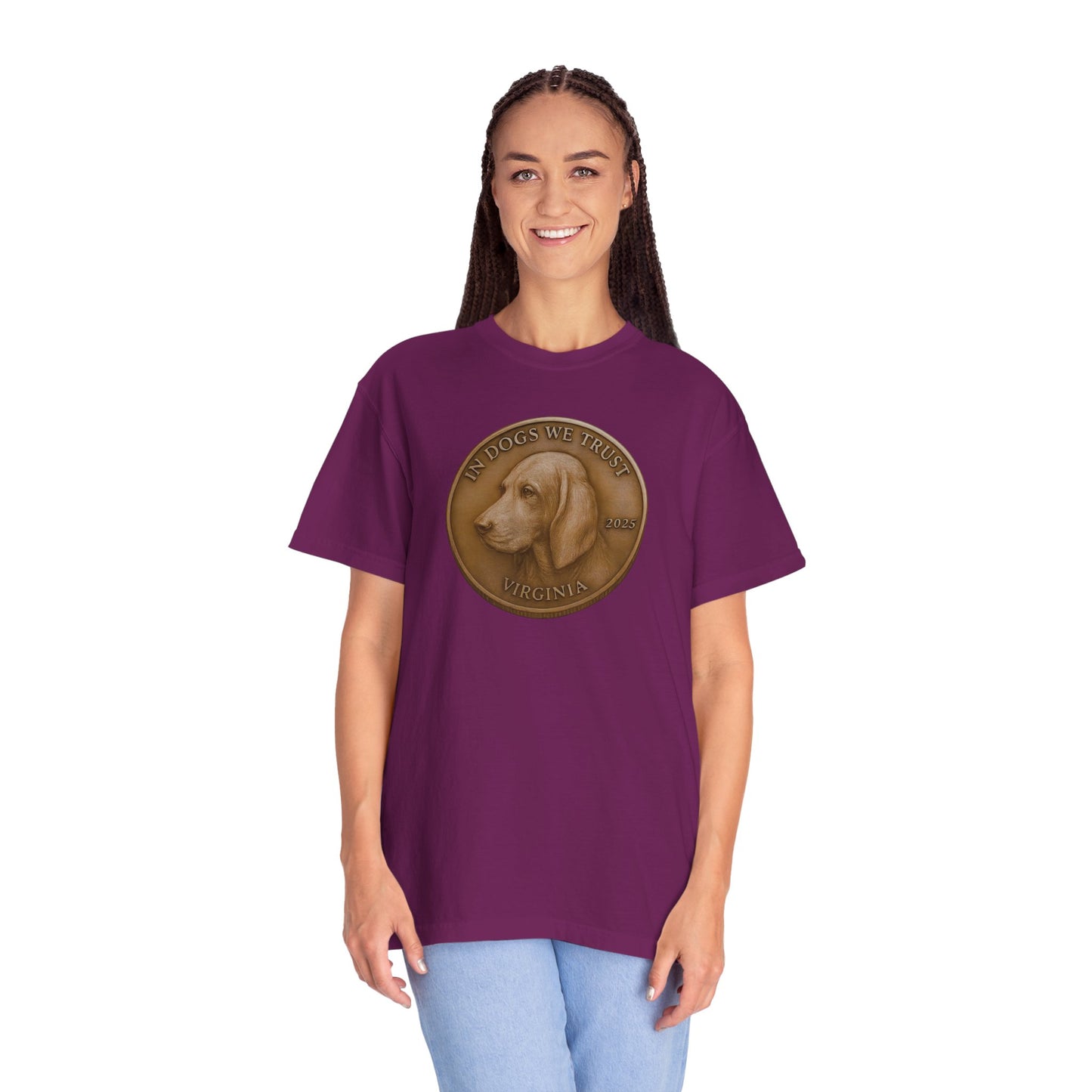 Virginia State Coin T-Shirt Collection - Proud Dog Breed Illustrations