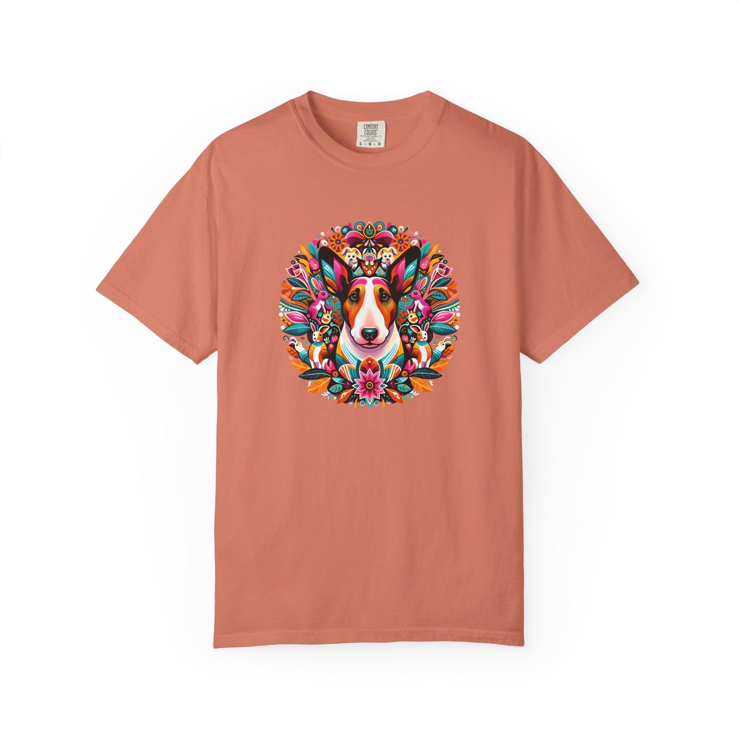 Colorful Dog Lover T-Shirt | Unisex Garment-Dyed Tee