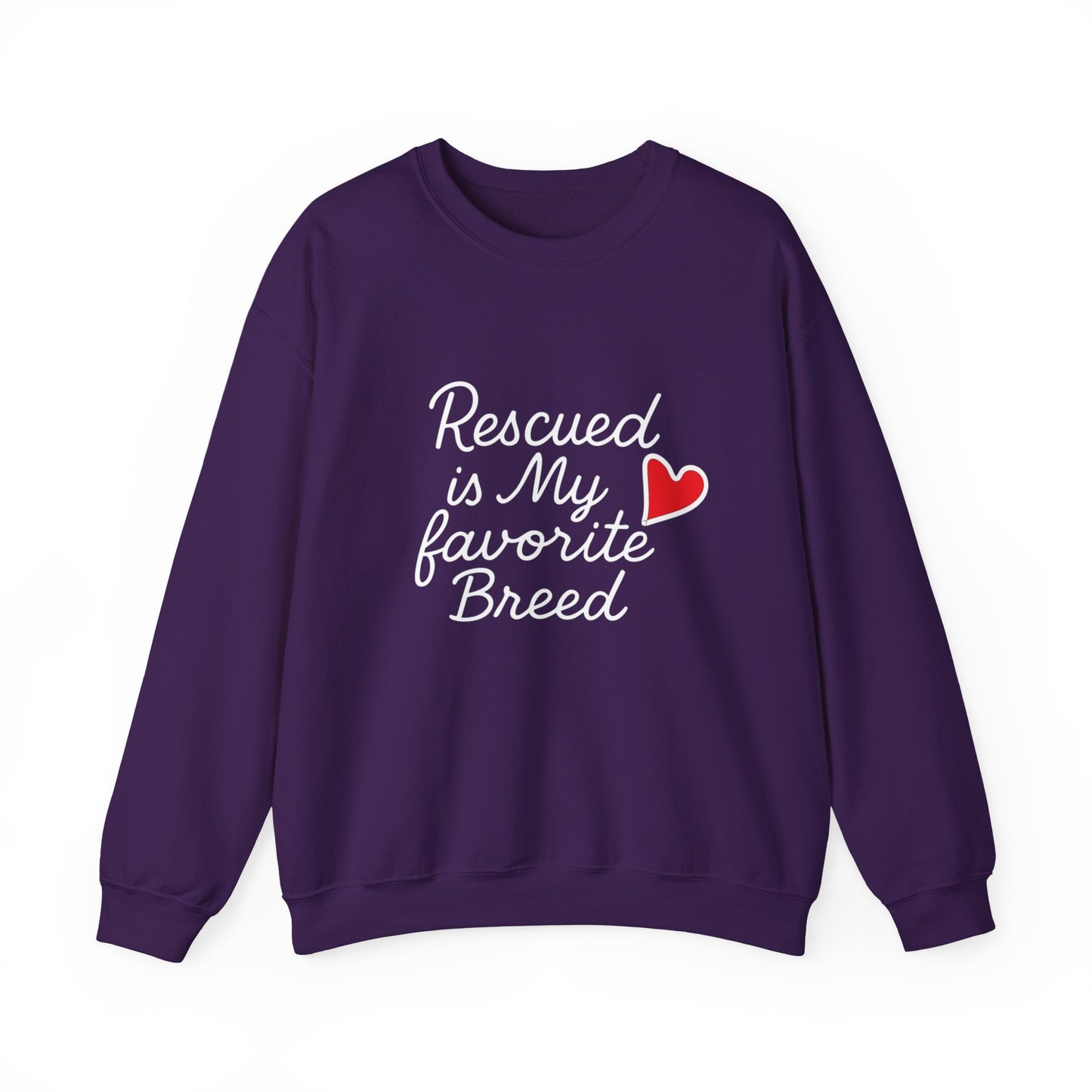 ❤️ Rescued Is My Favorite Breed – Cozy Statement Sweatshirt