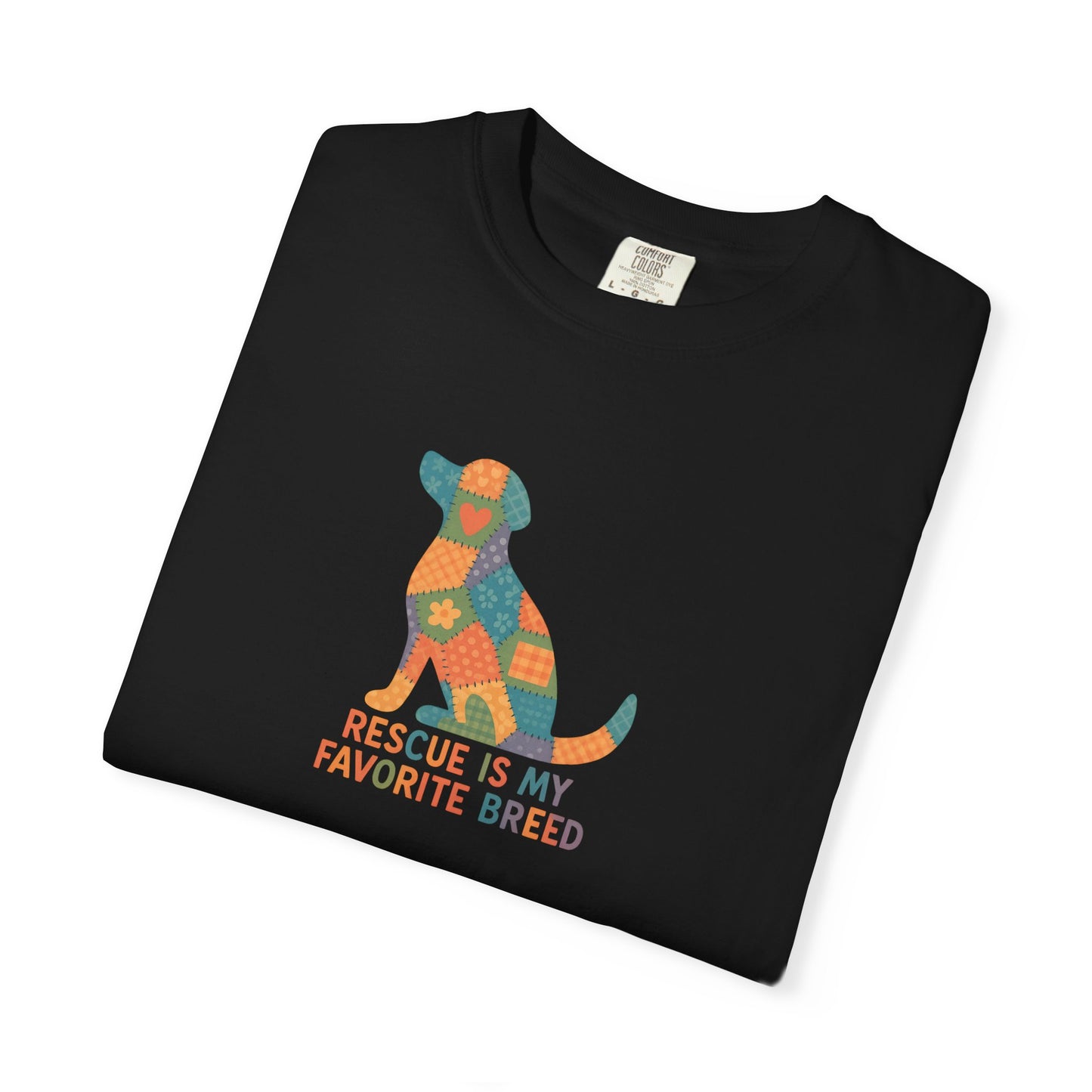 Rescue Is My Favorite Breed Unisex T-Shirt - Dog Lover Gift, Animal Rescue T-shirt, Casual Wear, Pet Adoption Tee, Gift for Dog Owners