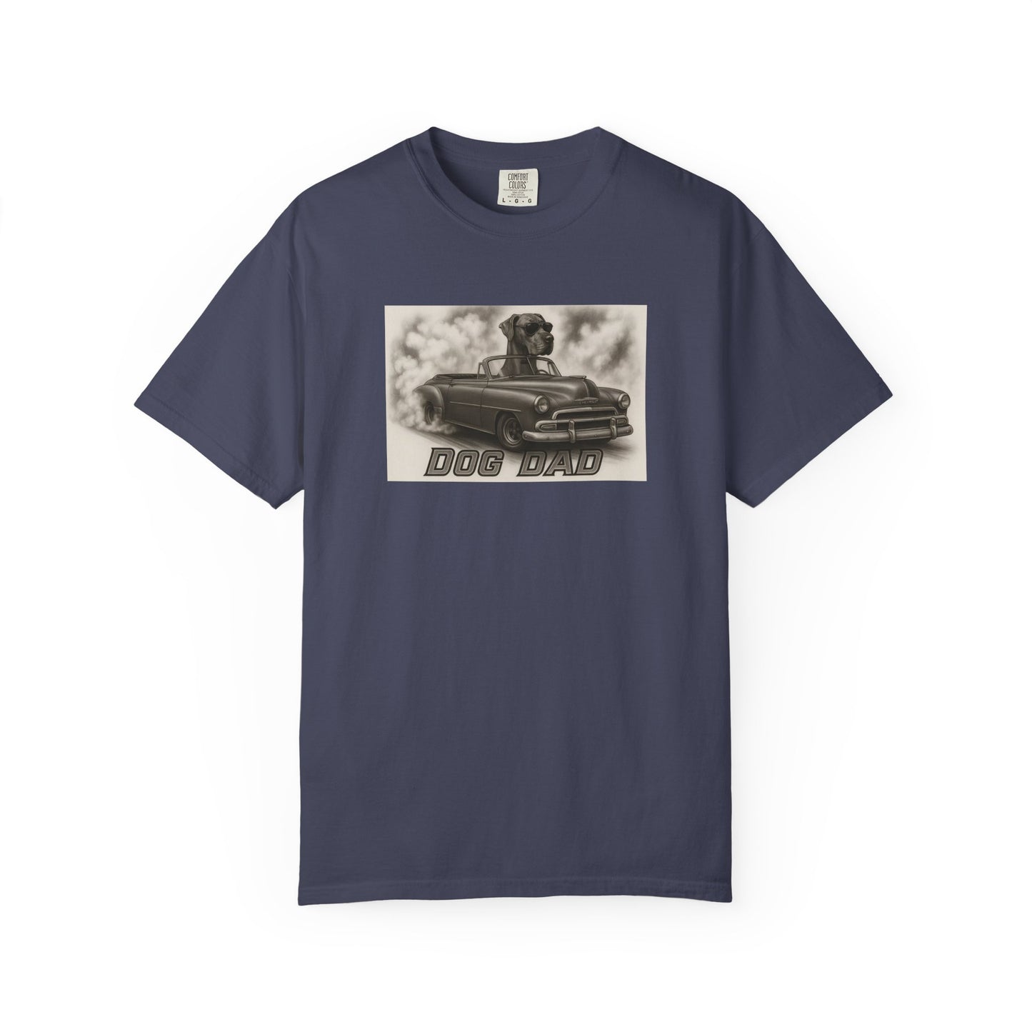 Dog Dad - Great Dane - Cool Dogs in Cool Cars T-Shirt Collection | Funny Dog Lover Apparel for Men