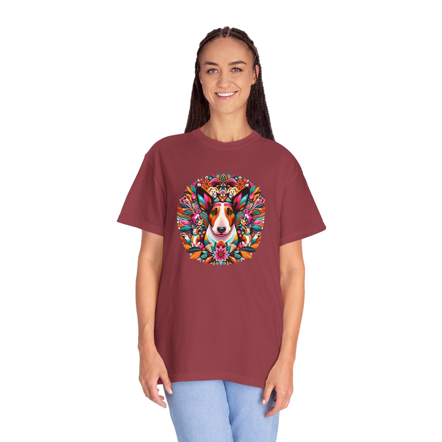 Colorful Dog Lover T-Shirt | Unisex Garment-Dyed Tee