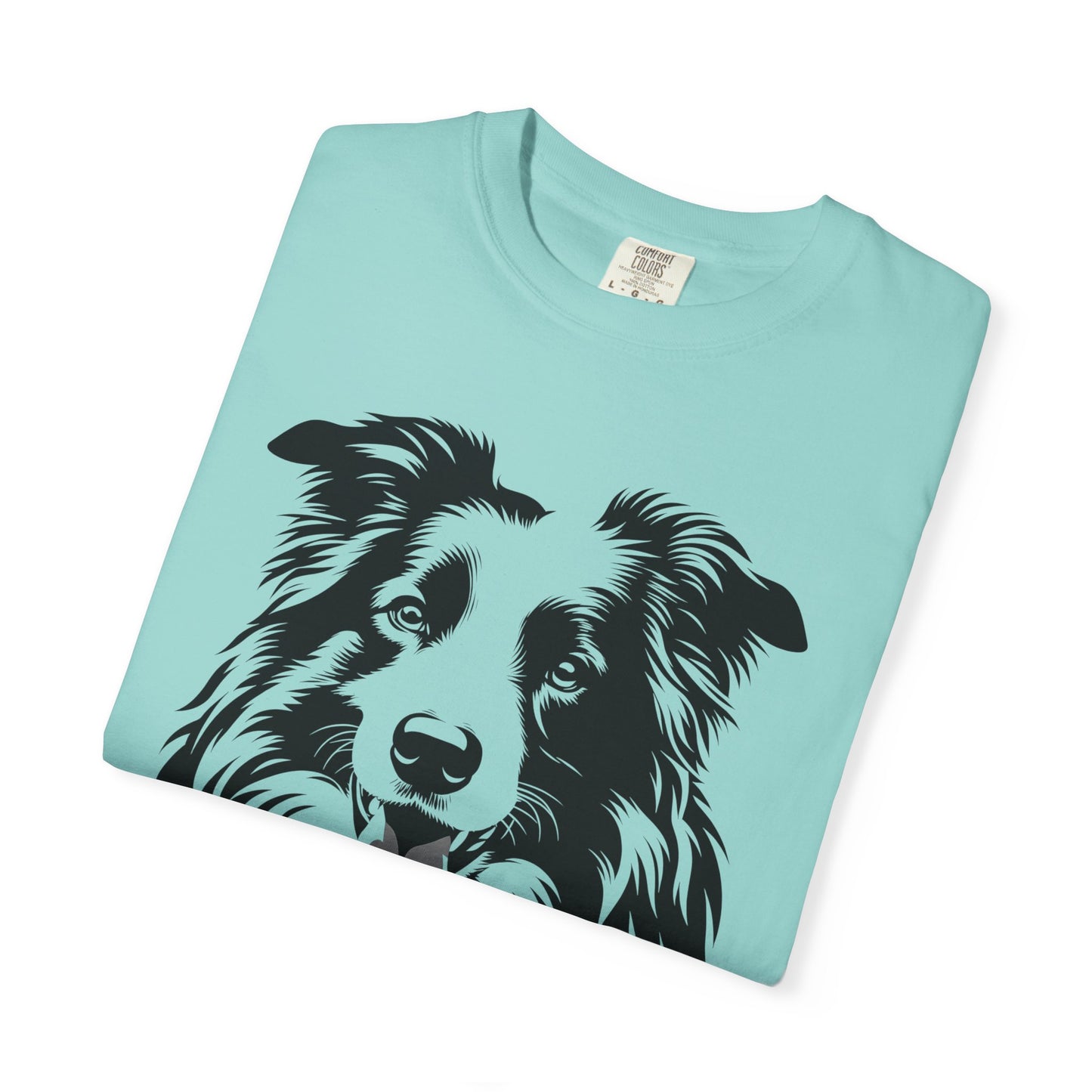 🖤 The Classic Collie – B/W Art Border Collie Tee - Perfect Gift for Dog Lovers