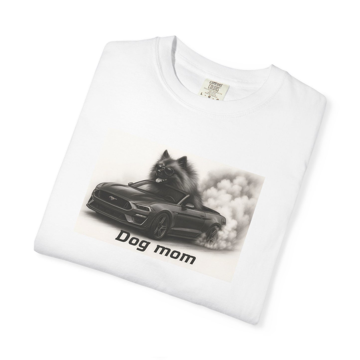 Dog Mom - Keeshond - “Cool Dogs in Cool Cars” T-Shirt Collection! 🐶🚗