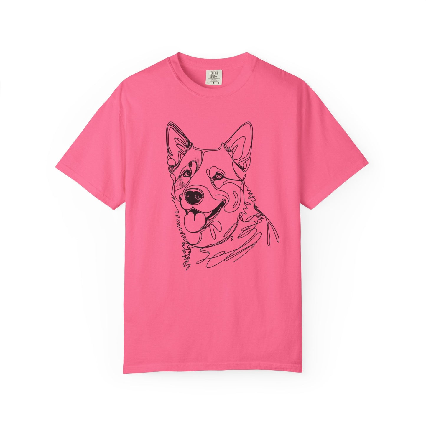 🖤 True Grit – Blue Heeler Line Art Tee