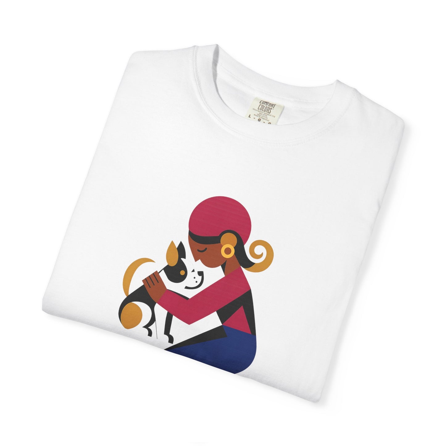 Dog Mom Garment-Dyed T-Shirt, Gift for Dog Lovers, Casual Wear, Pet Owner Apparel, Mother's Day Gift, Animal Lover Tee