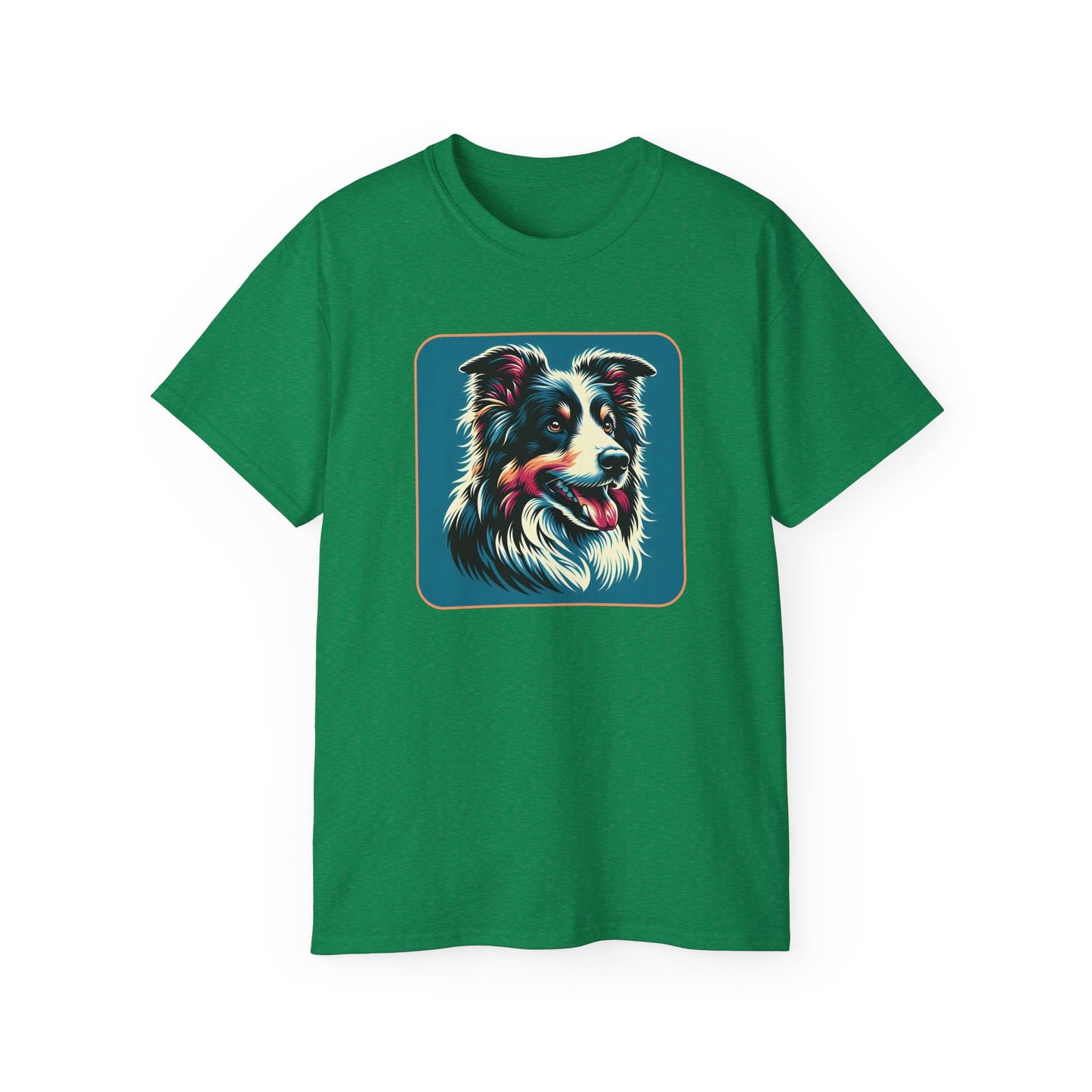 ⚡ Brain & Beauty – Colorful Border Collie Tee - Perfect for Pet Lovers