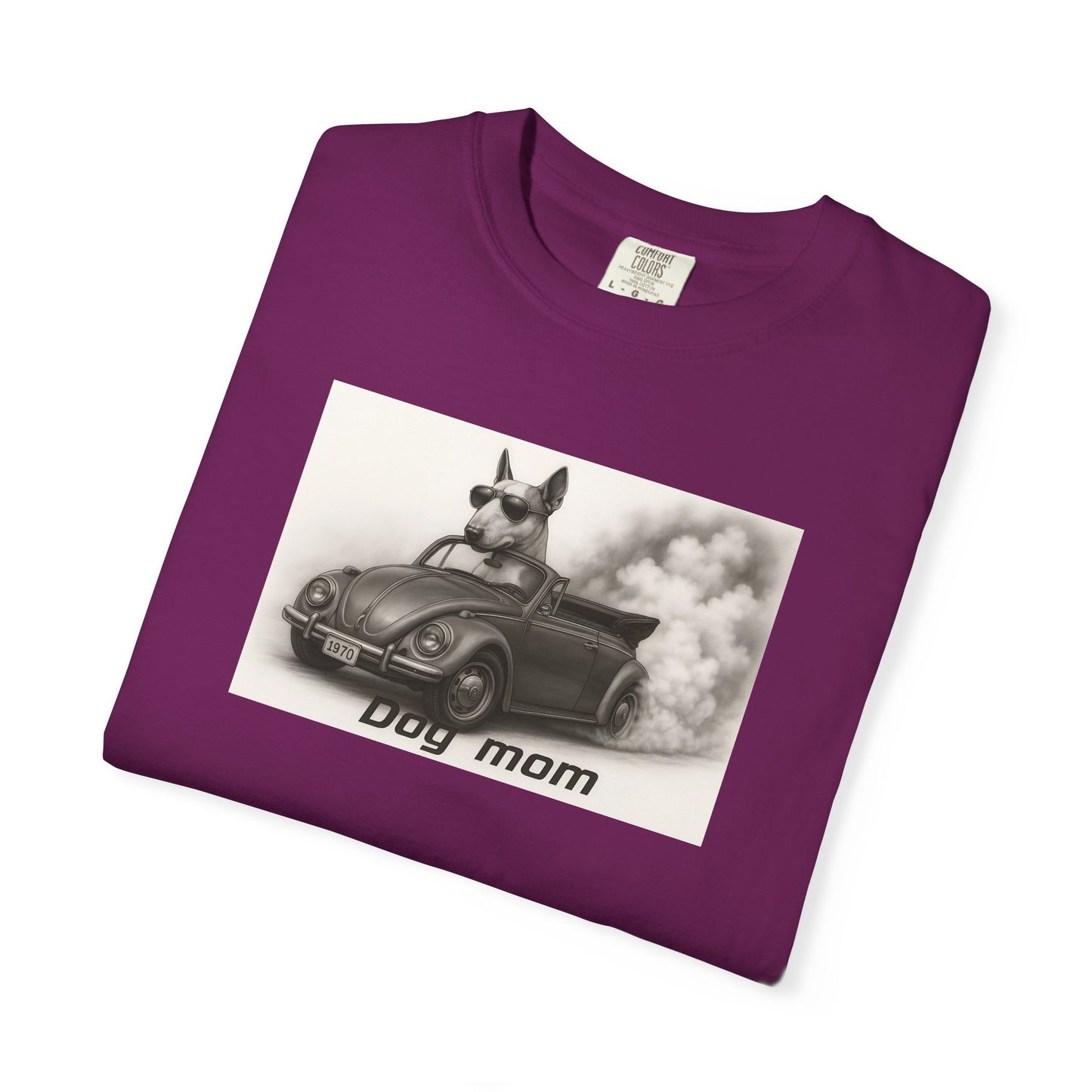 Dog Mom - Bull Terrier - “Cool Dogs in Cool Cars” T-Shirt Collection! 🐶🚗