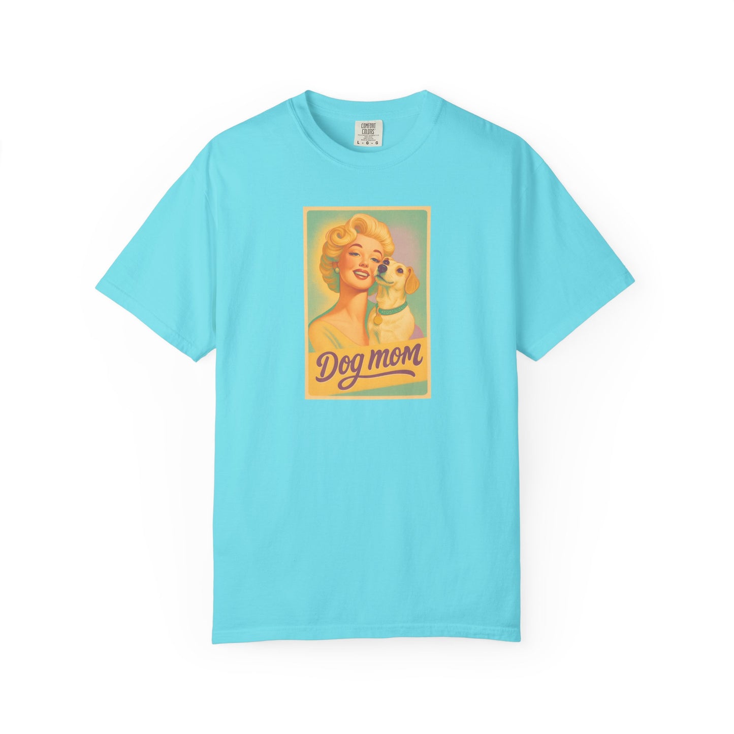 Vintage Dog Mom T-shirt - Unisex Garment-Dyed Tee for Dog Lovers