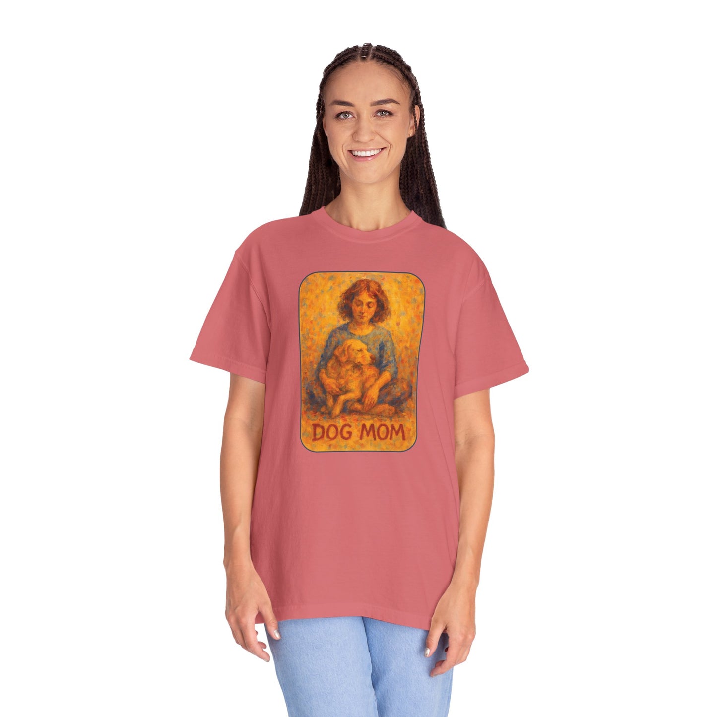 Dog Mom Vintage Style Unisex T-Shirt, Cute Dog Lover Gift, Pet Parent Tee, Casual Wear, Great for Birthdays, Dog Appreciation Day