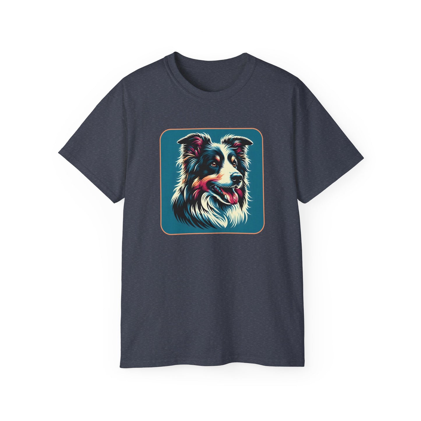 ⚡ Brain & Beauty – Colorful Border Collie Tee - Perfect for Pet Lovers
