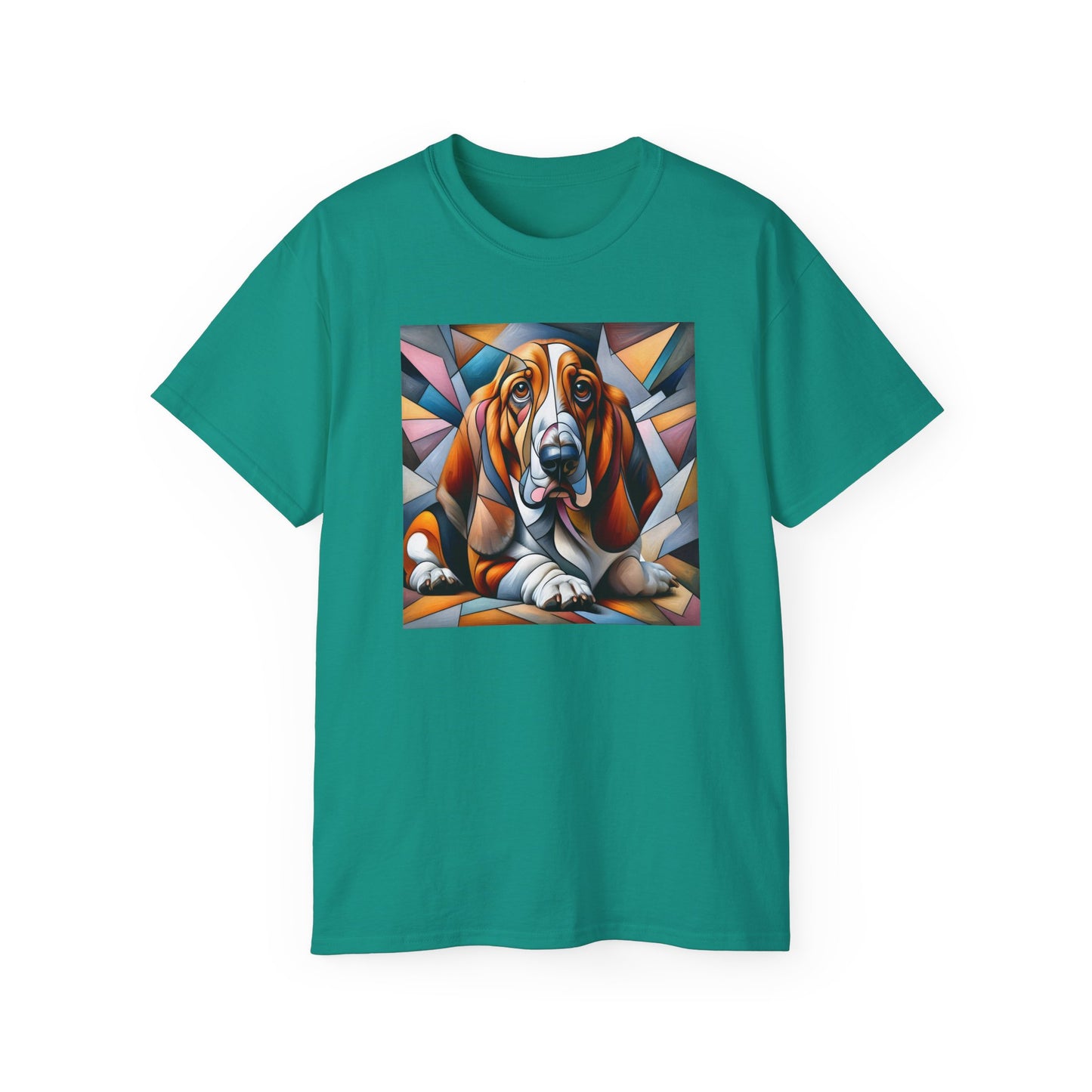 “Melancholy Muse – Petcasso Basset Hound Tee” - Perfect Gift for Dog Lovers