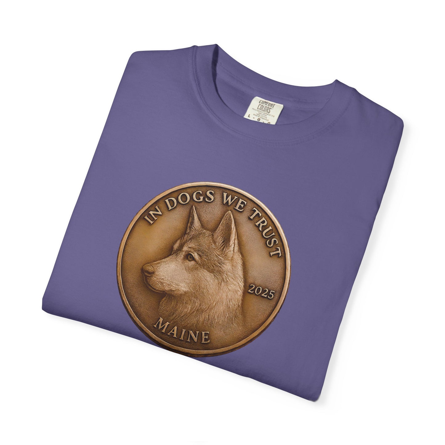 Maine State Coin T-Shirt Collection - Proud Dog Breed Illustrations