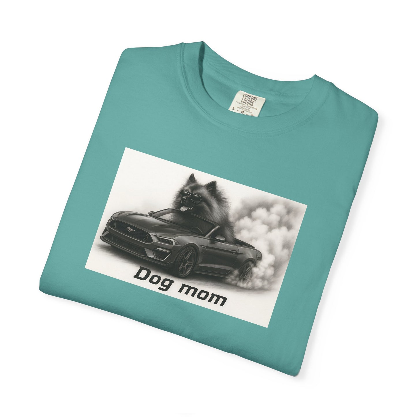 Dog Mom - Keeshond - “Cool Dogs in Cool Cars” T-Shirt Collection! 🐶🚗