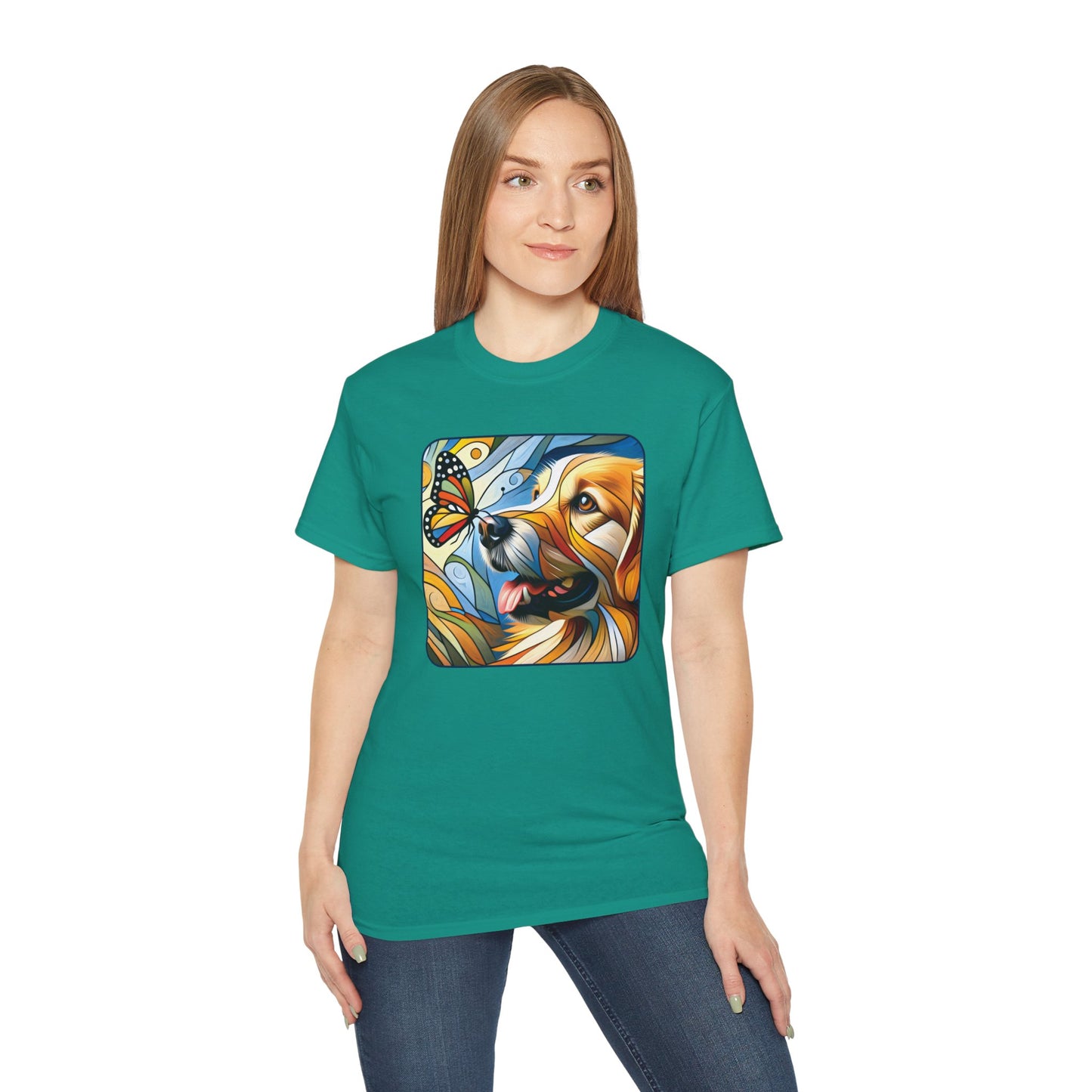 “You Give Me Butterflies – Petcasso Golden Retriever Tee” - Perfect for Pet Lovers