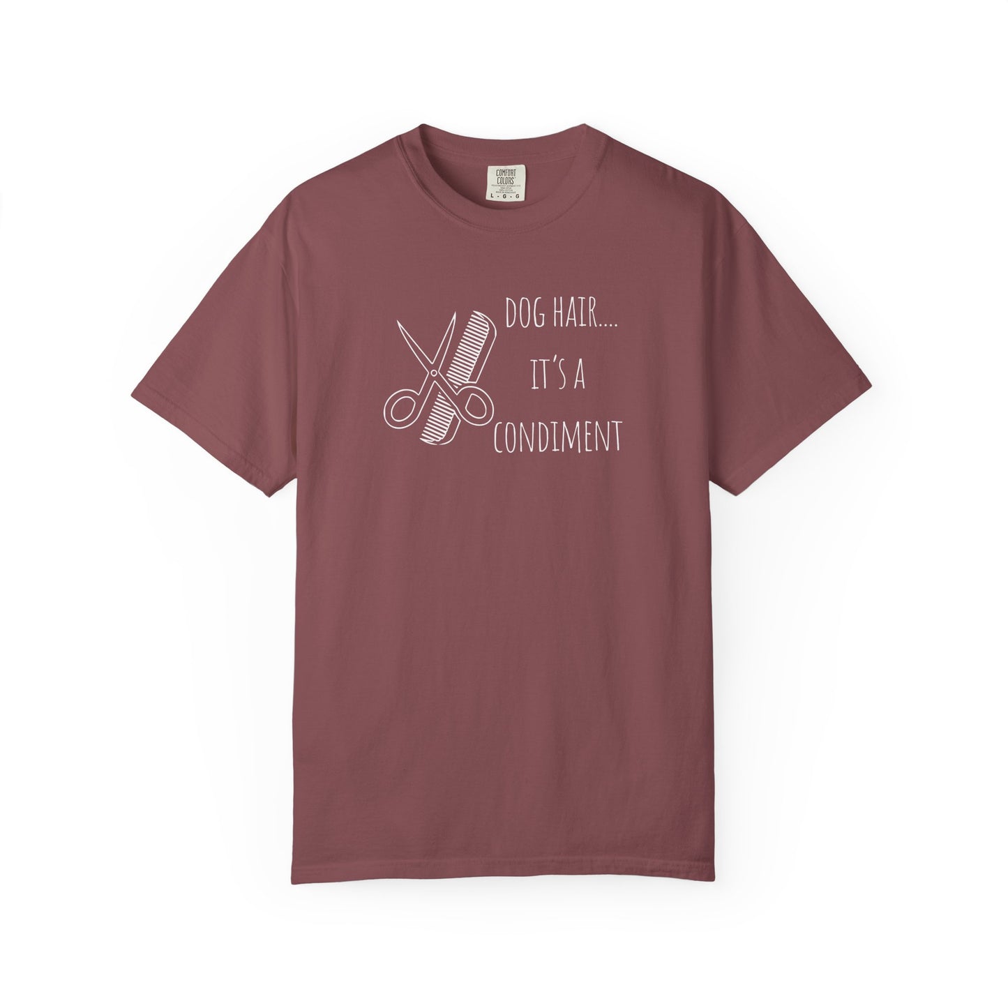 Dog Lover Unisex T-shirt - 'Dog Hair... It's a Condiment'